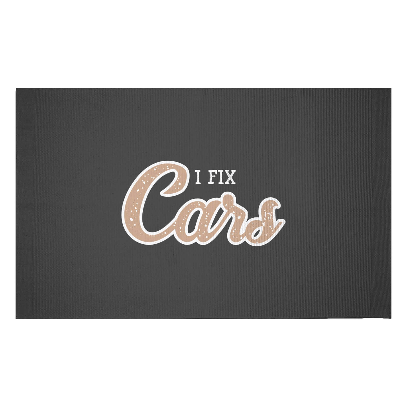 I Fix Cars Woven Rug - Small