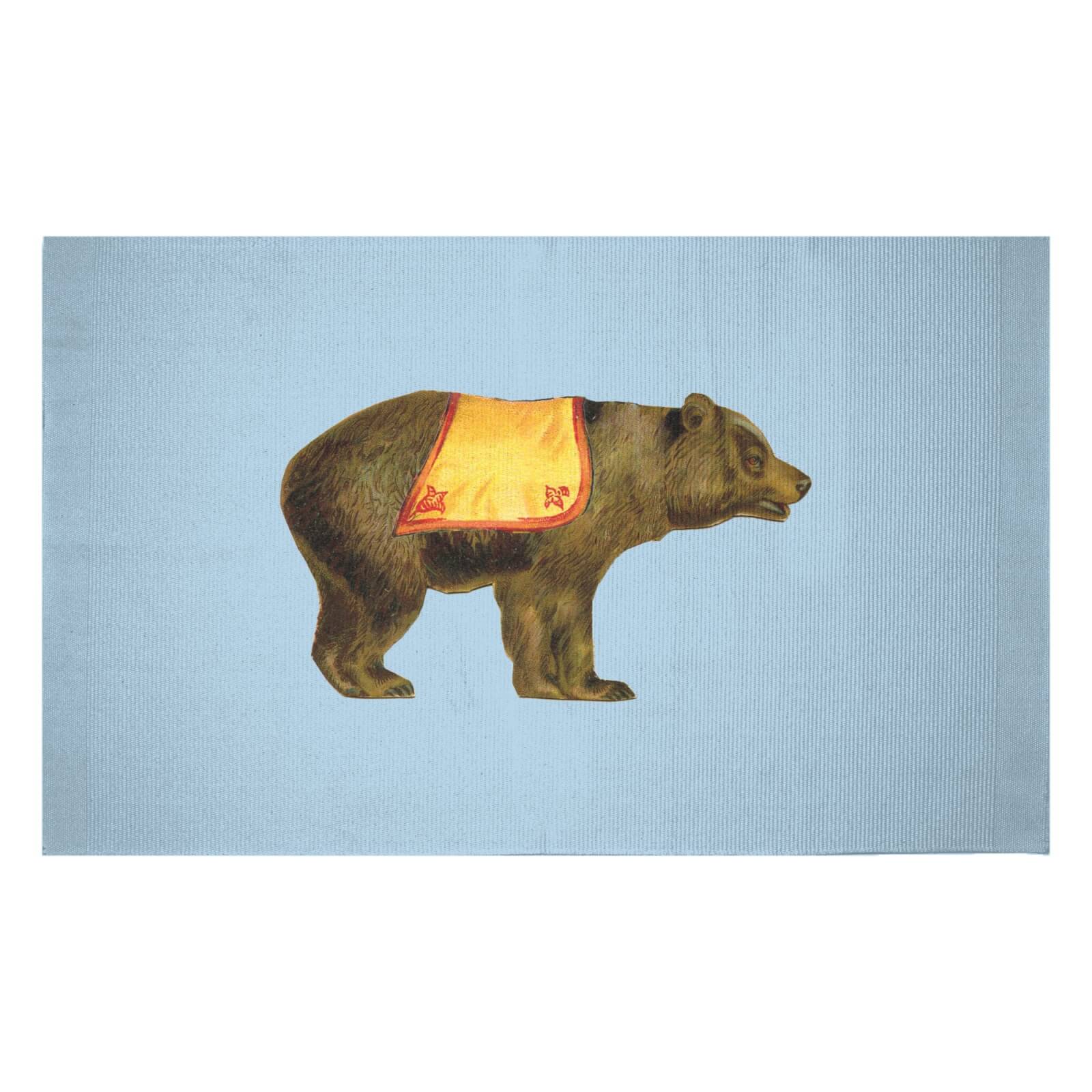 Circus Bear Woven Rug - Small