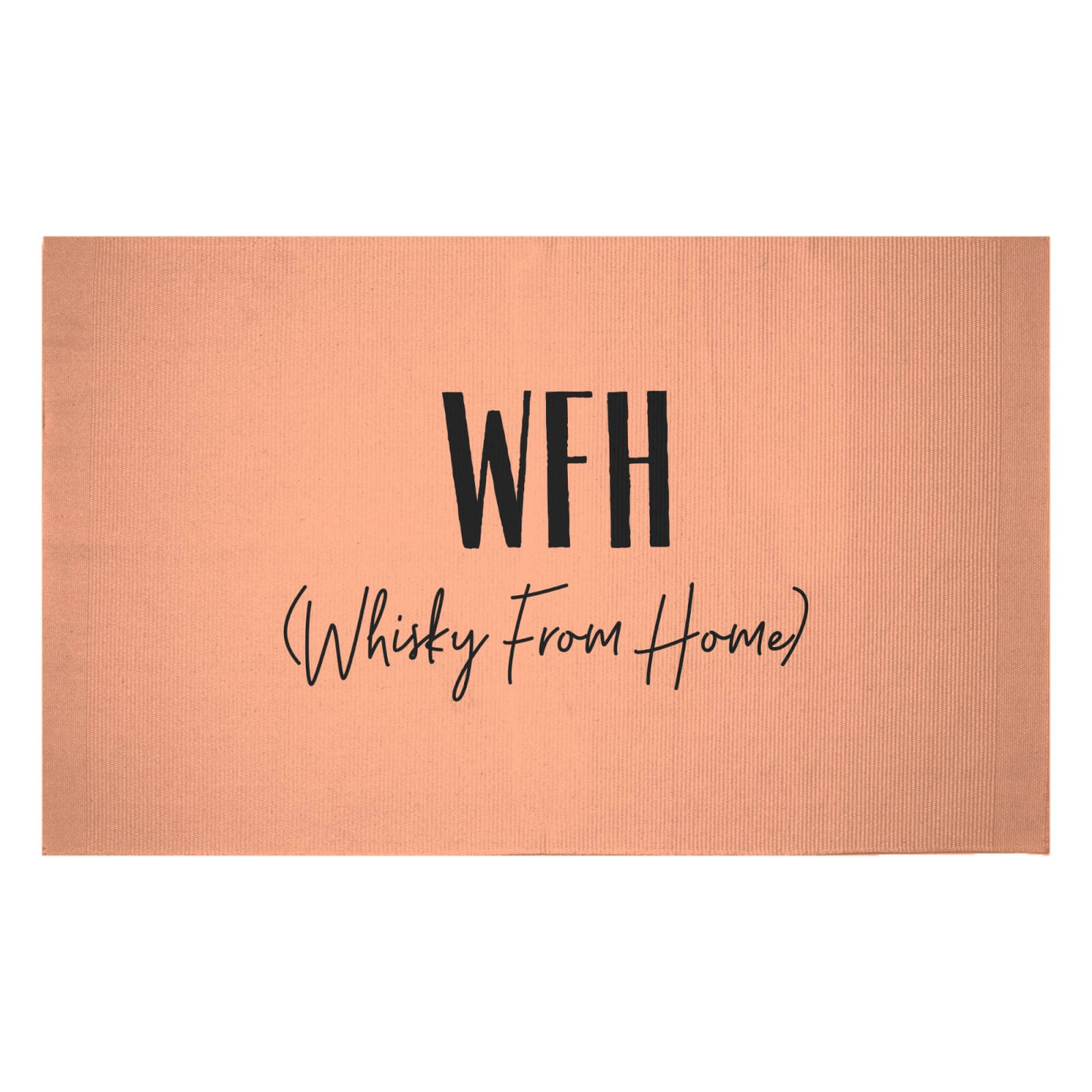 WFH - Whisky From Home Woven Rug - Small