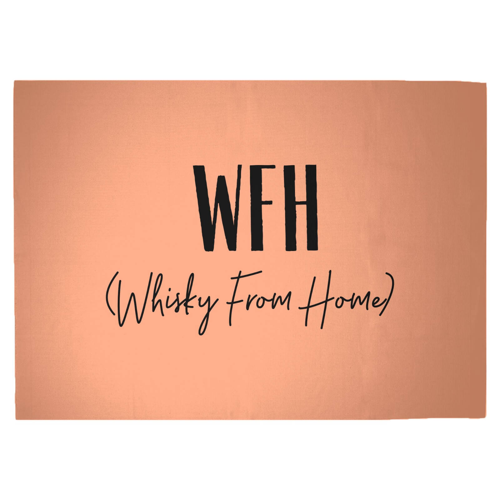 WFH - Whisky From Home Woven Rug - Large
