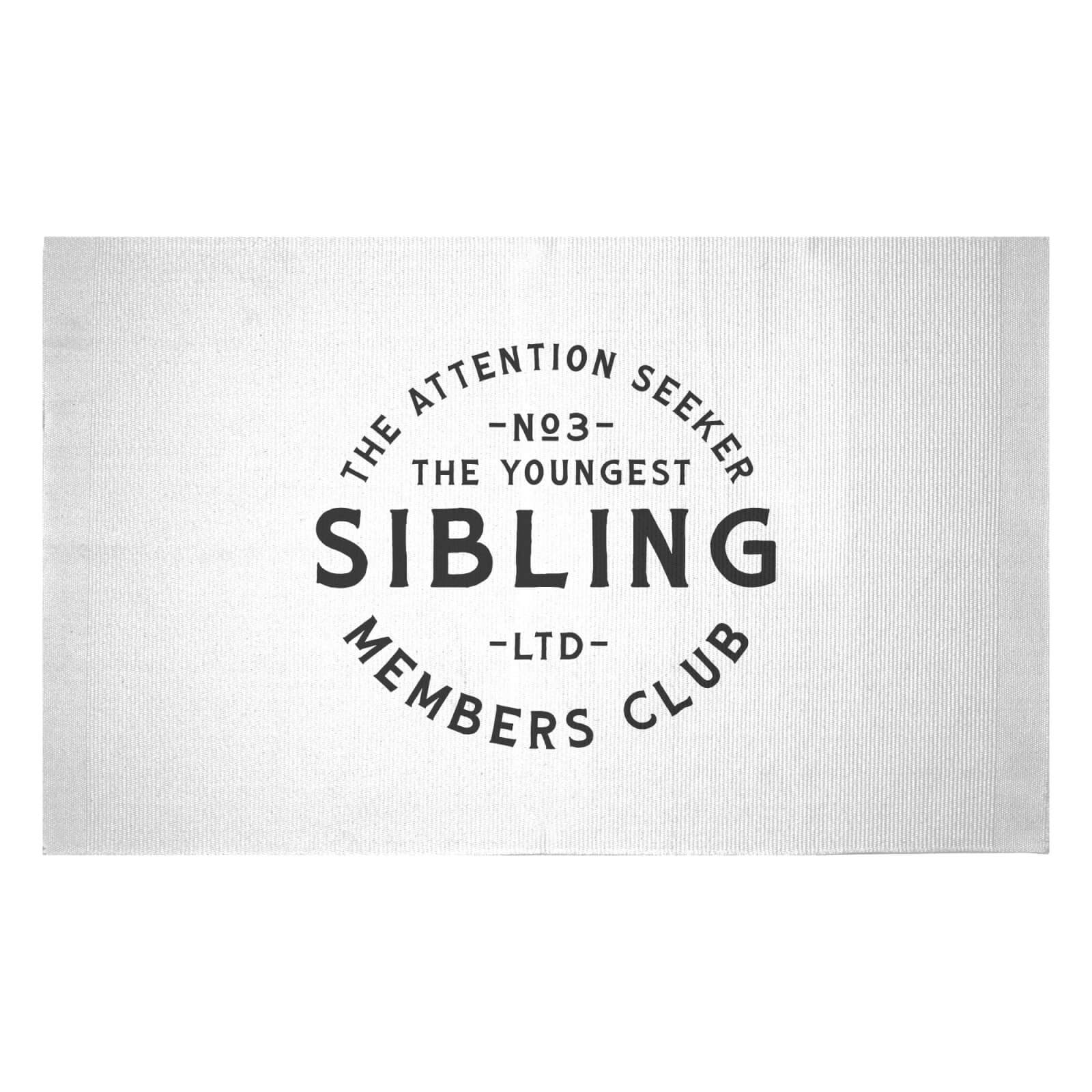 The Youngest Sibling The Attention Seeker Woven Rug - Small