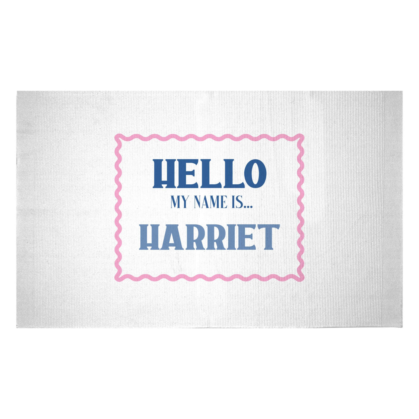 Hello My Name Is Harriet Woven Rug - Small