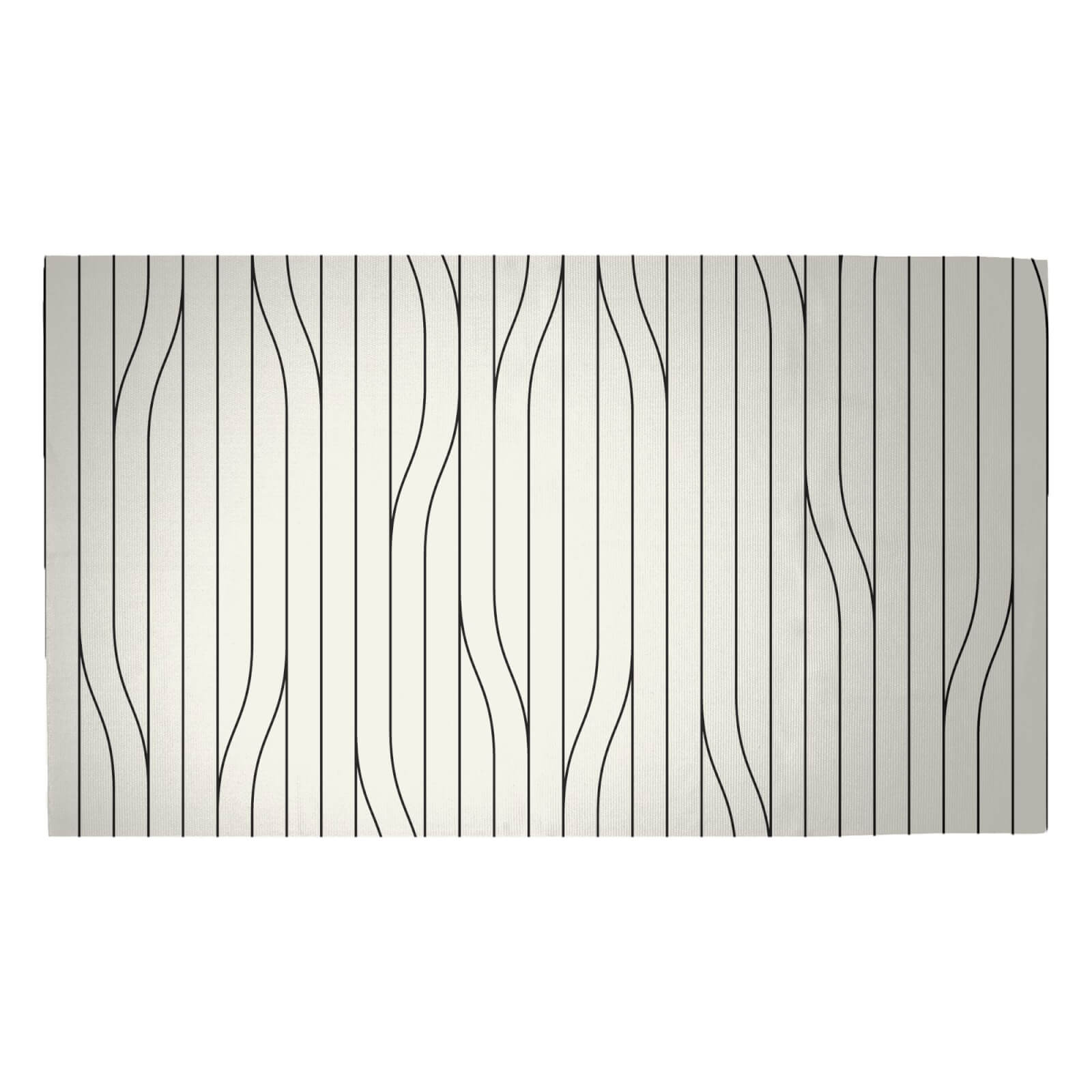 Thin Warped Lines Woven Rug - Medium