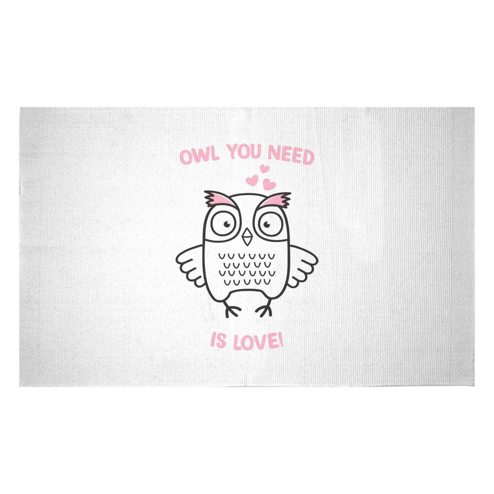 Owl You Need Is Love Woven Rug - Small