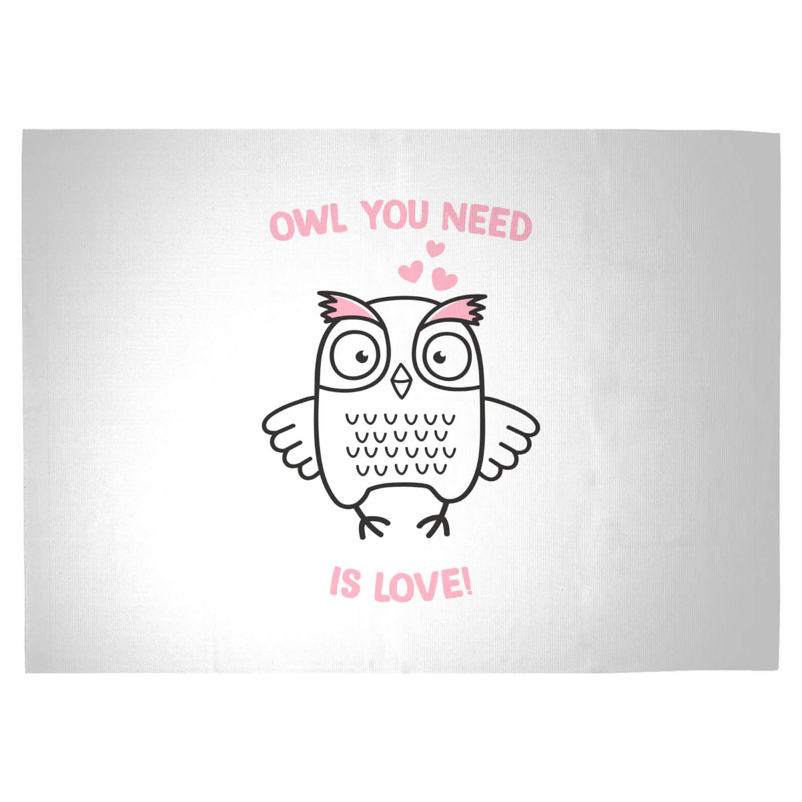 Owl You Need Is Love Woven Rug - Large