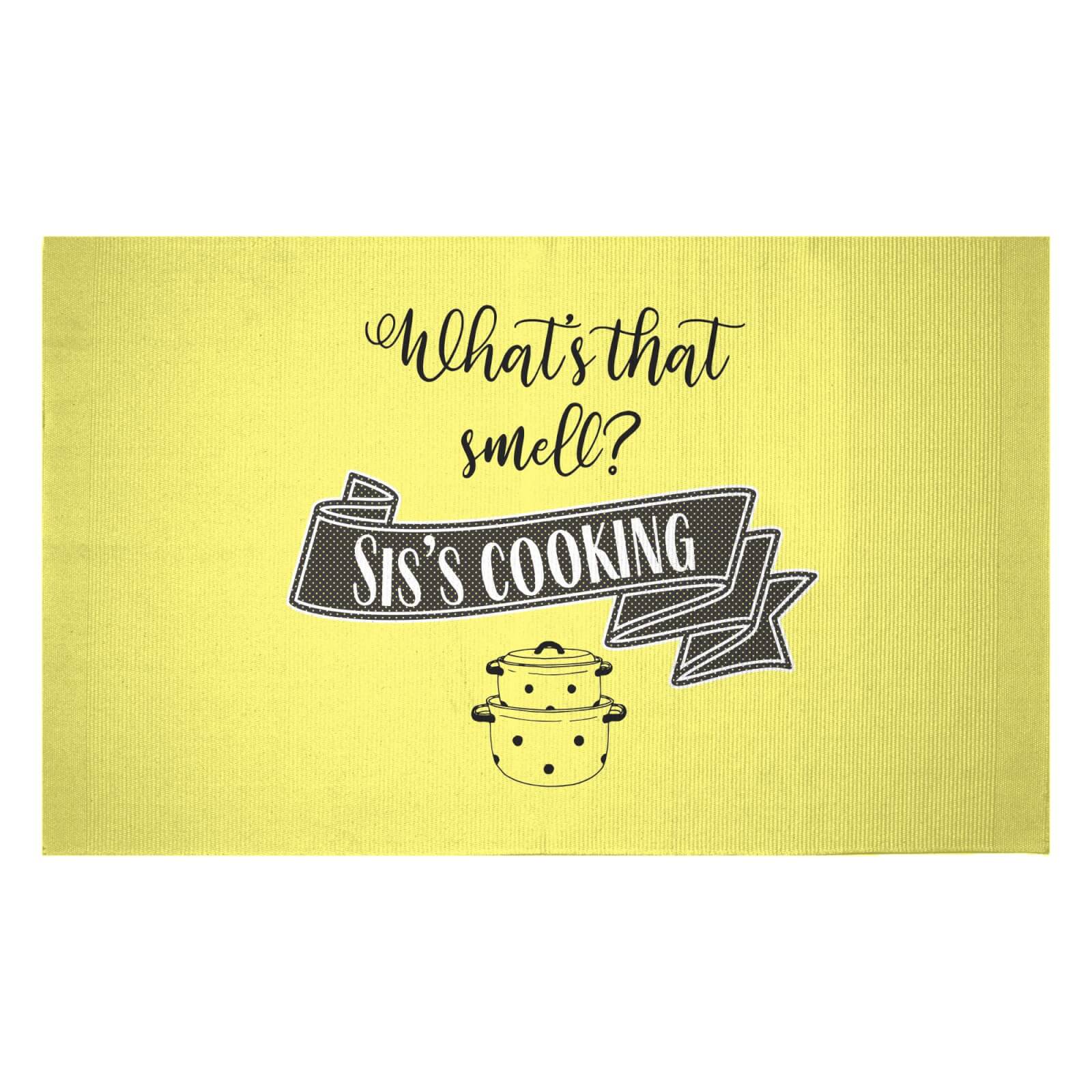 What's That Smell? Sis's Cooking Woven Rug - Small