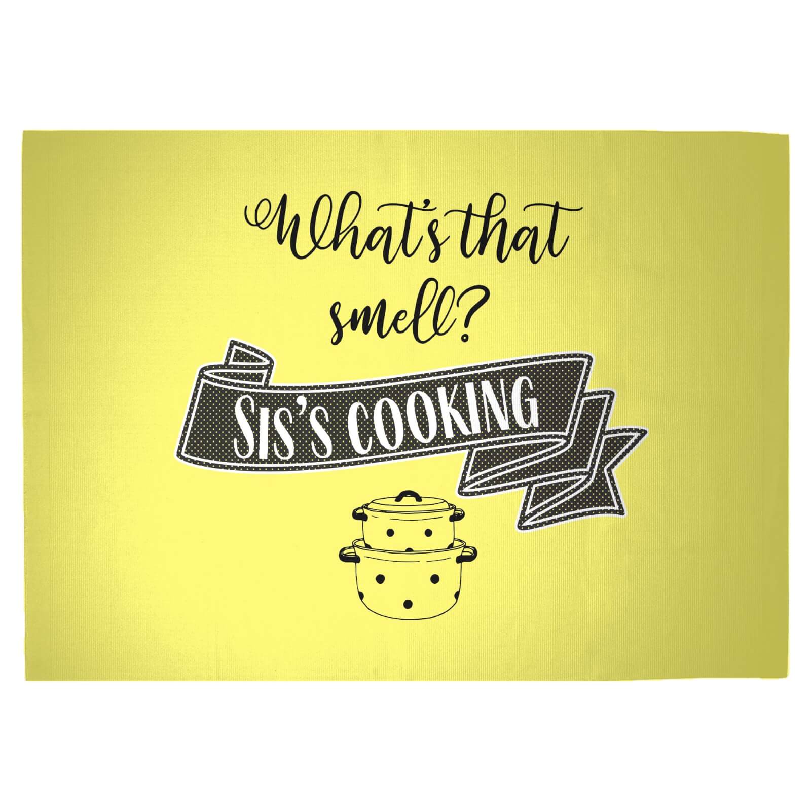 What's That Smell? Sis's Cooking Woven Rug - Large