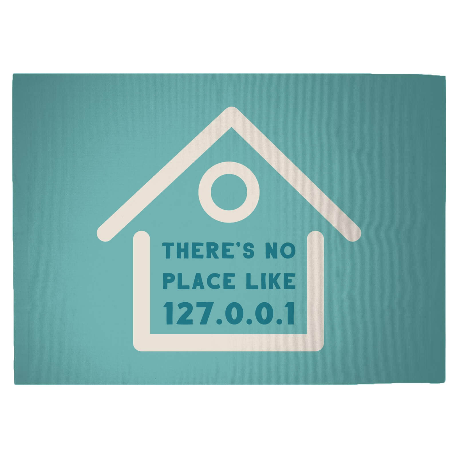 There's No Place Like Home Woven Rug - Large