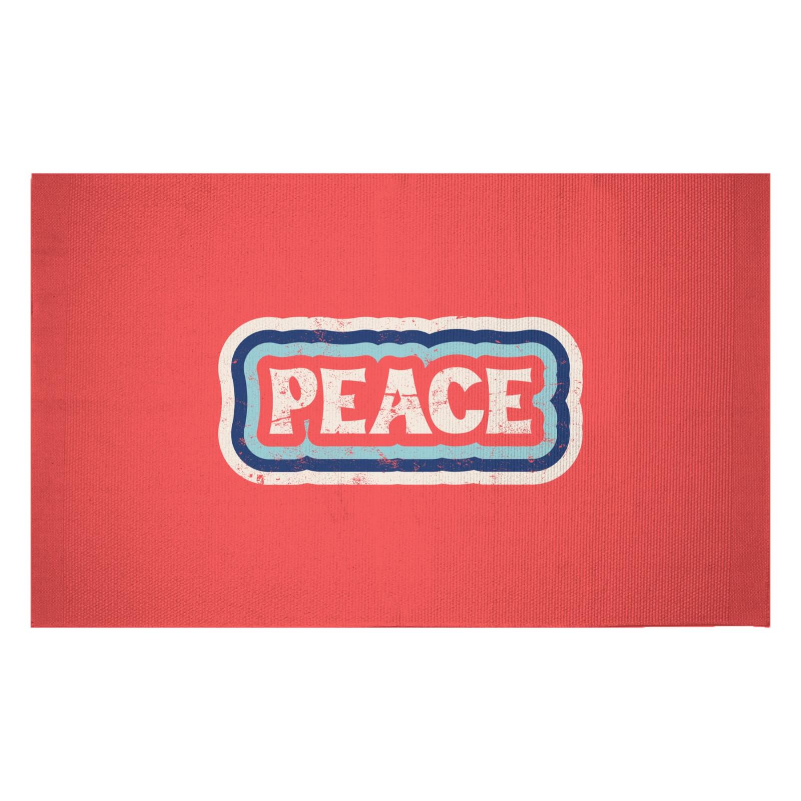 Peace Woven Rug - Small
