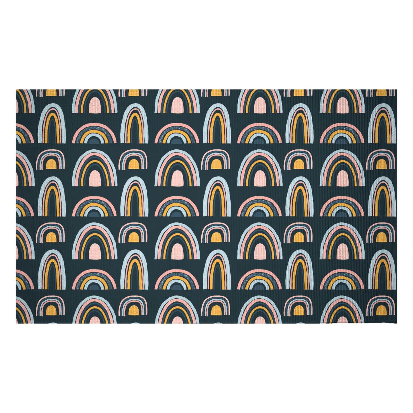 Rainbow Moody Woven Rug - Small