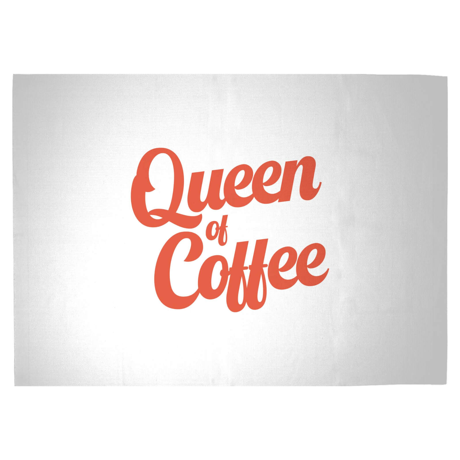 Queen Of Coffee Woven Rug - Large
