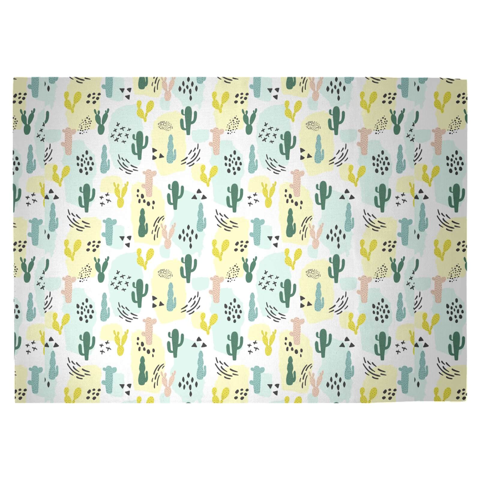 Playful Cacti Woven Rug - Large