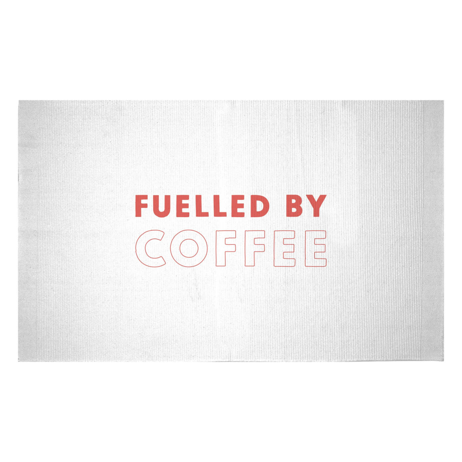Fuelled By Coffee Woven Rug - Small