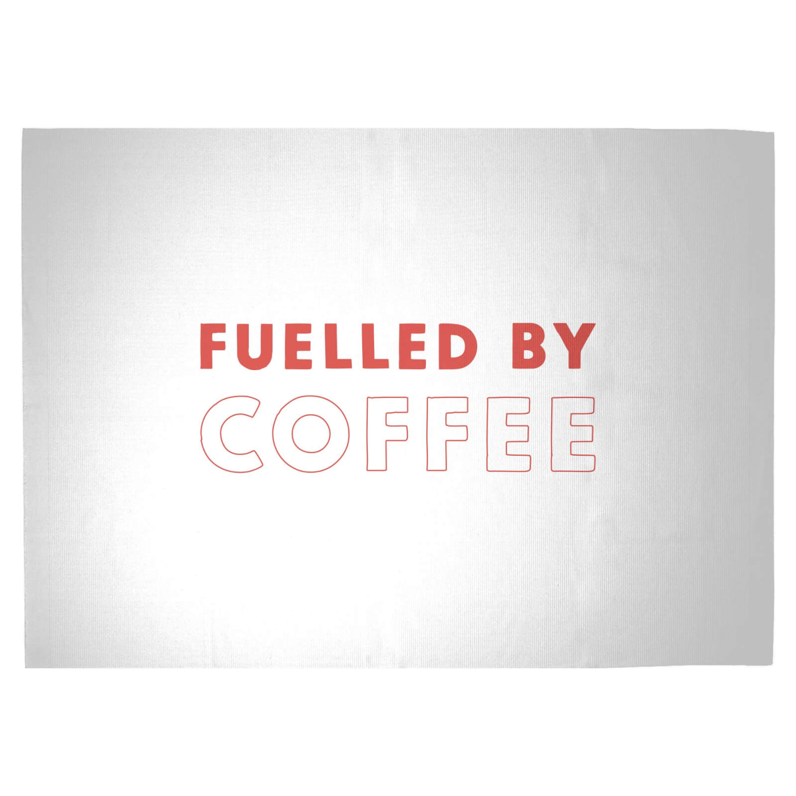 Fuelled By Coffee Woven Rug - Large