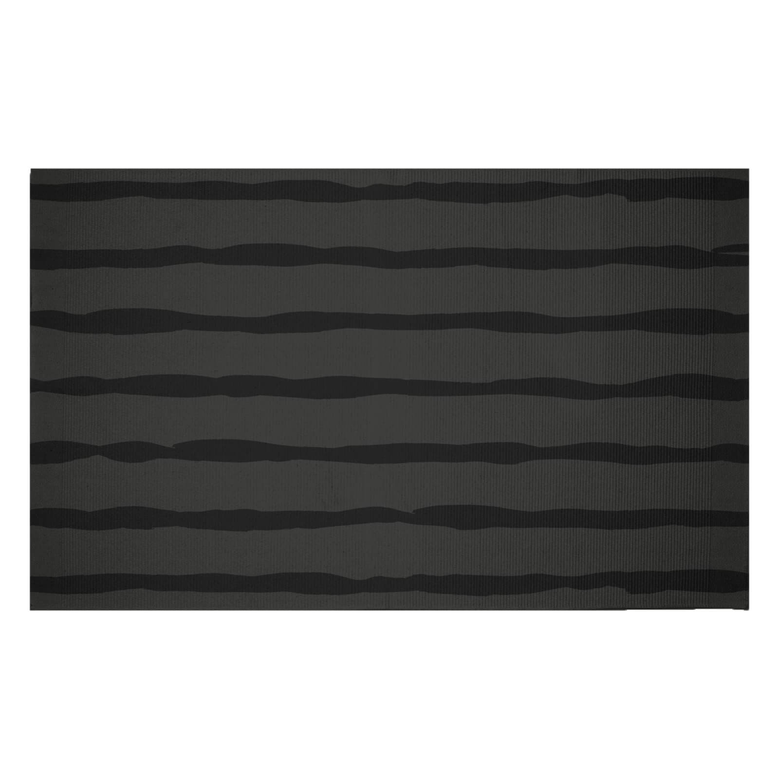 Inky Stripes Woven Rug - Small