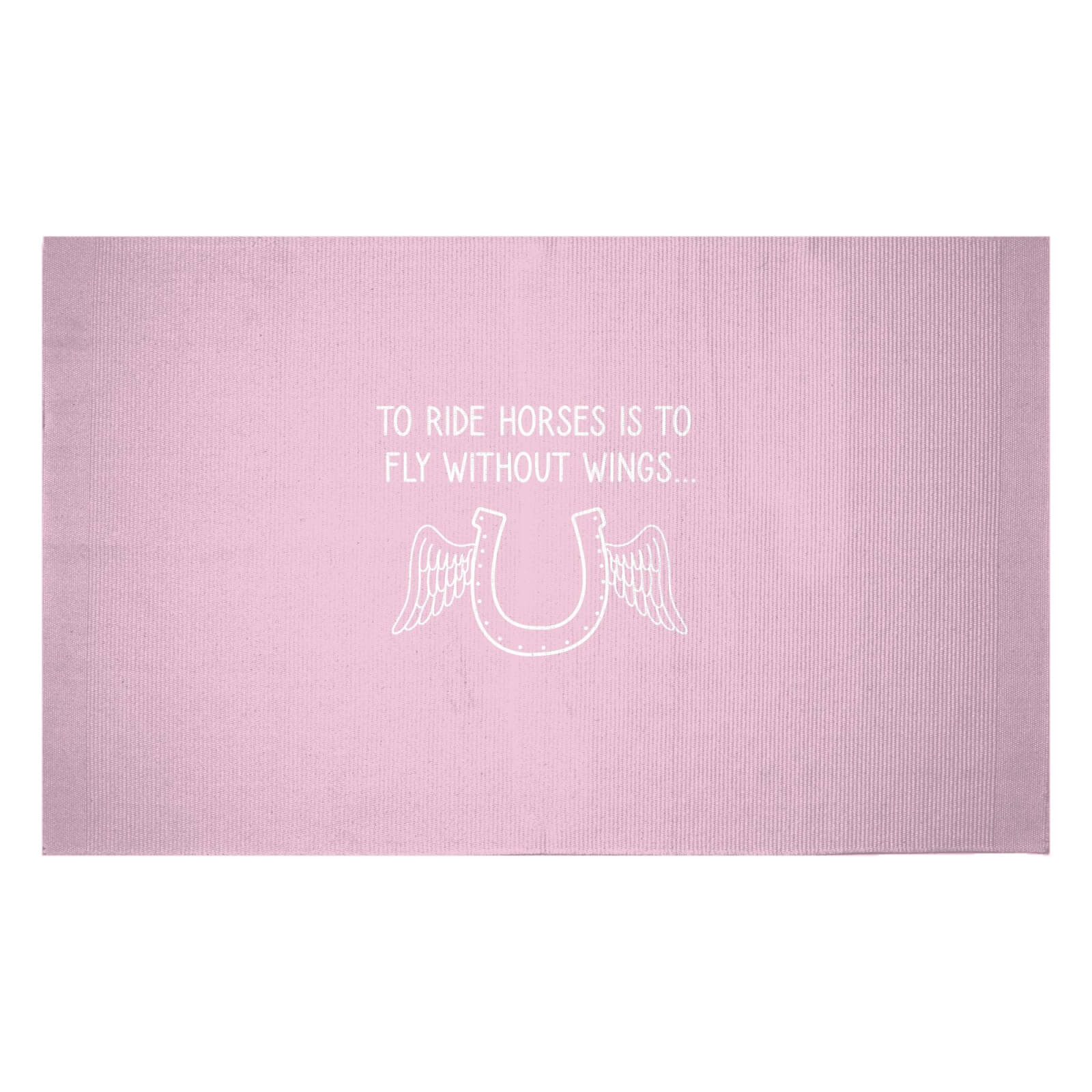 To Ride Horses Is To Fly Without Wings Woven Rug - Small