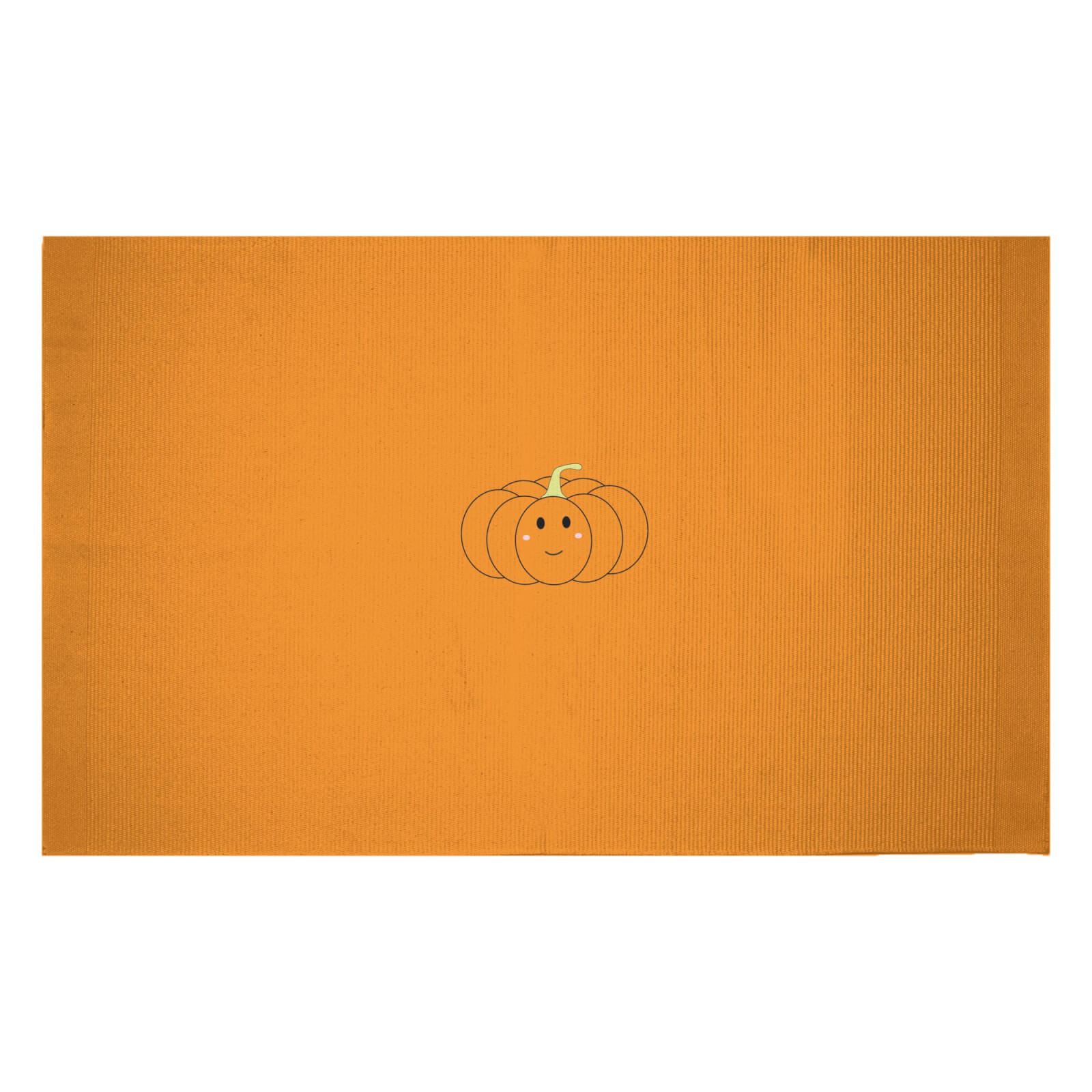 Cute Pumpkin Woven Rug - Small
