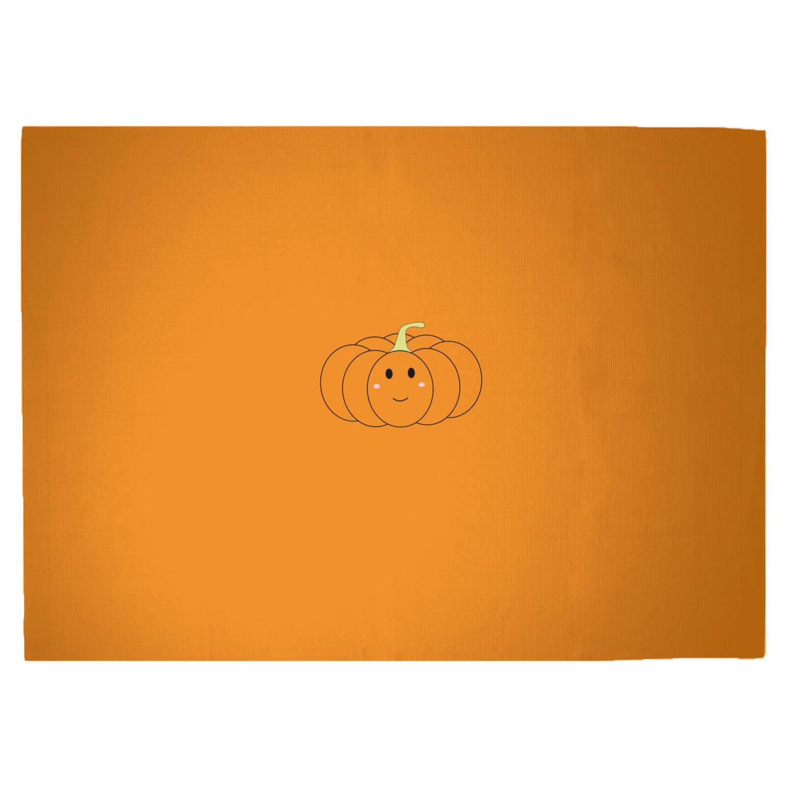 Cute Pumpkin Woven Rug - Large