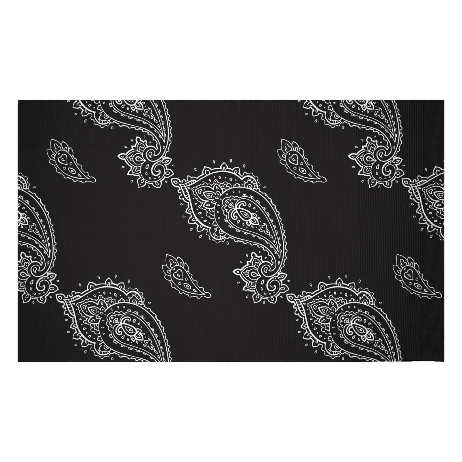 Linked Paisley Woven Rug - Small