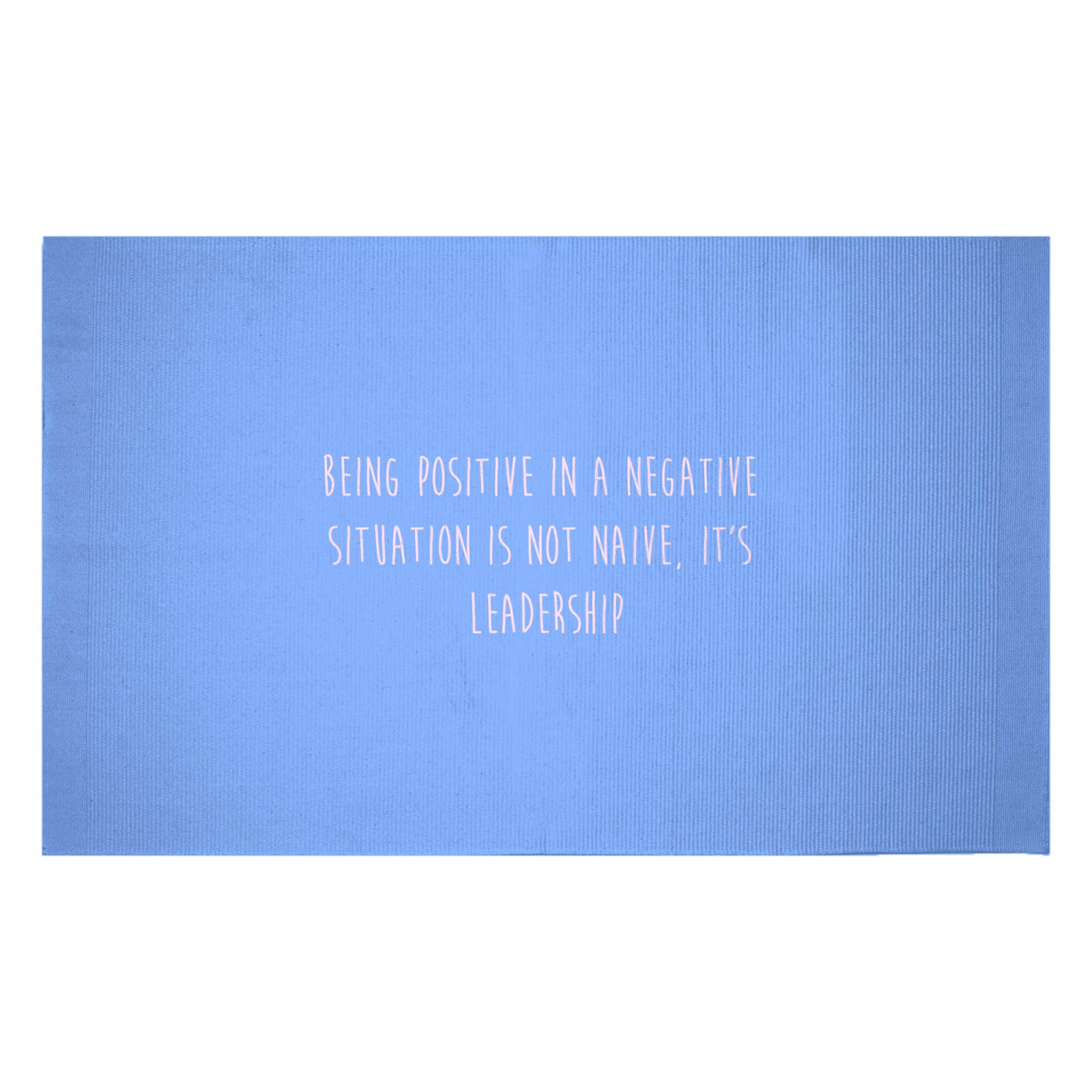 Being Positive Woven Rug - Small