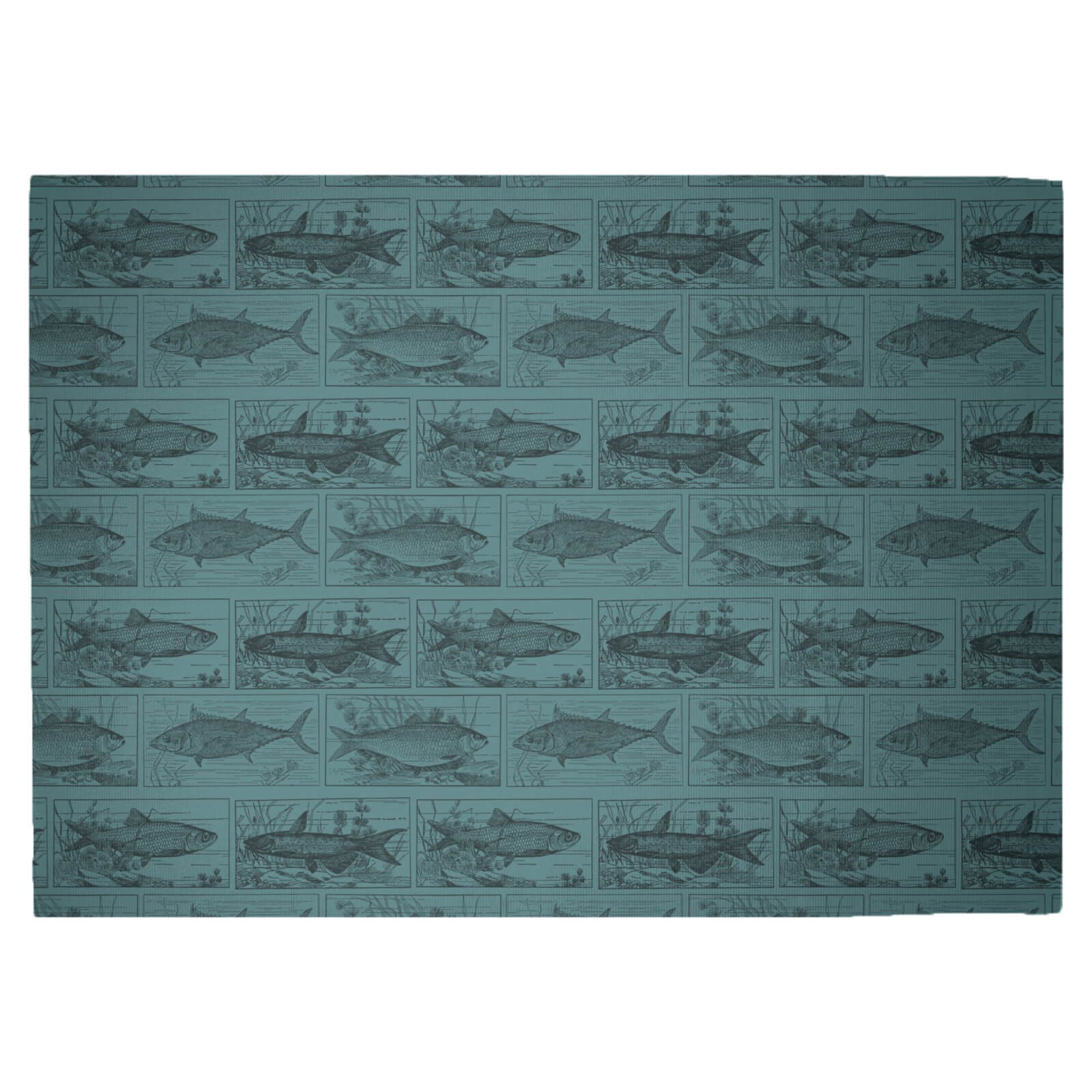 Fish Woven Rug - Large