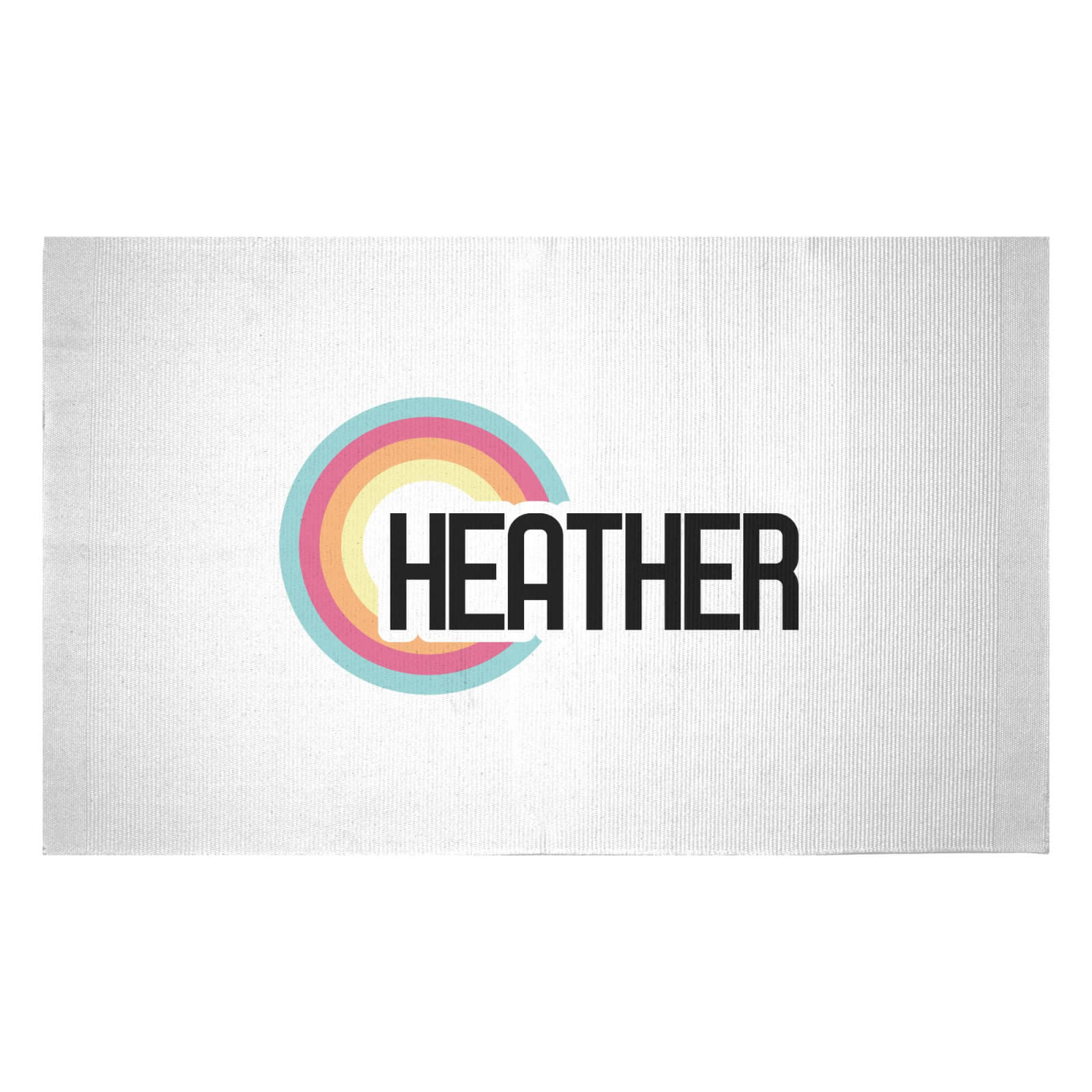 Heather Rainbow Woven Rug - Small