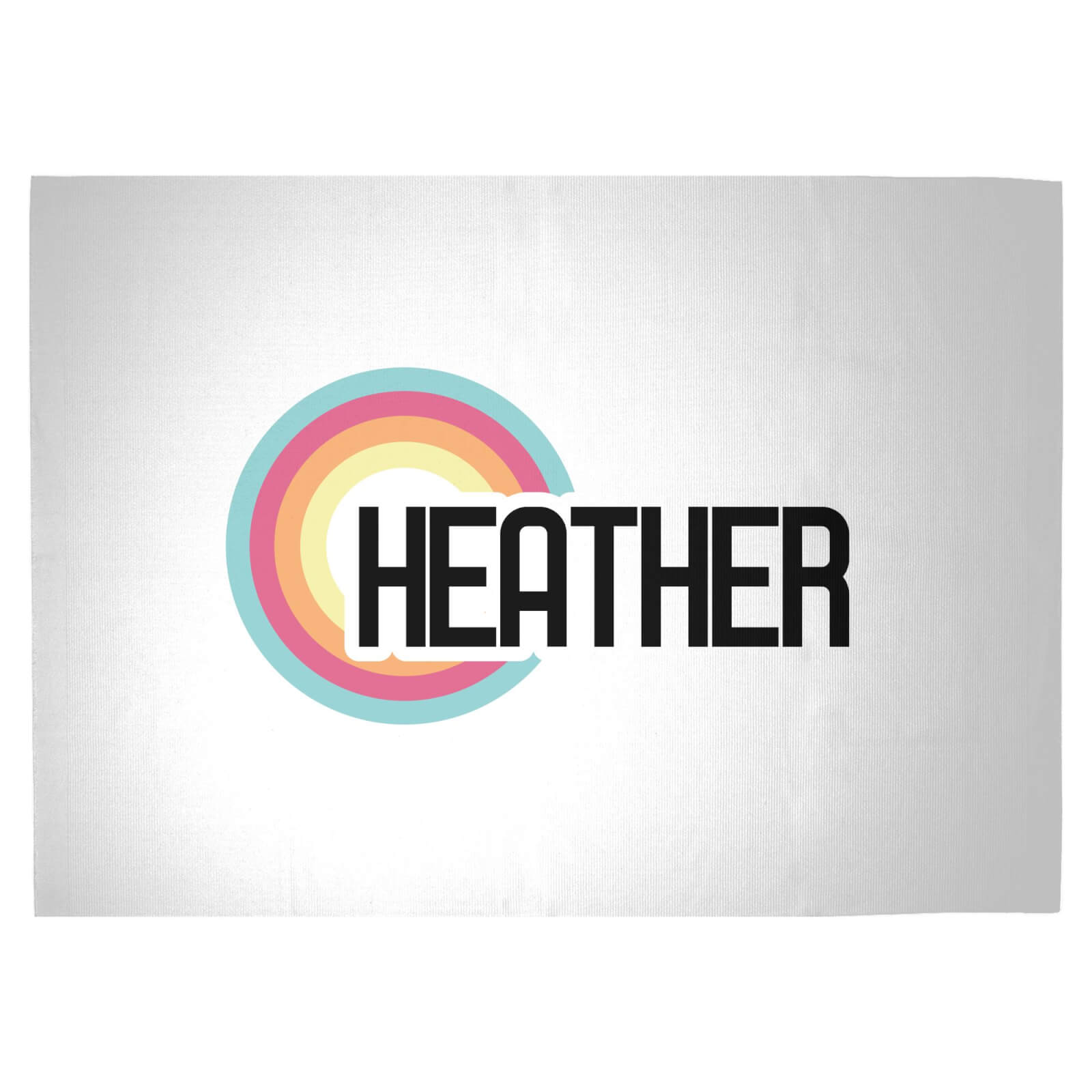 Heather Rainbow Woven Rug - Large