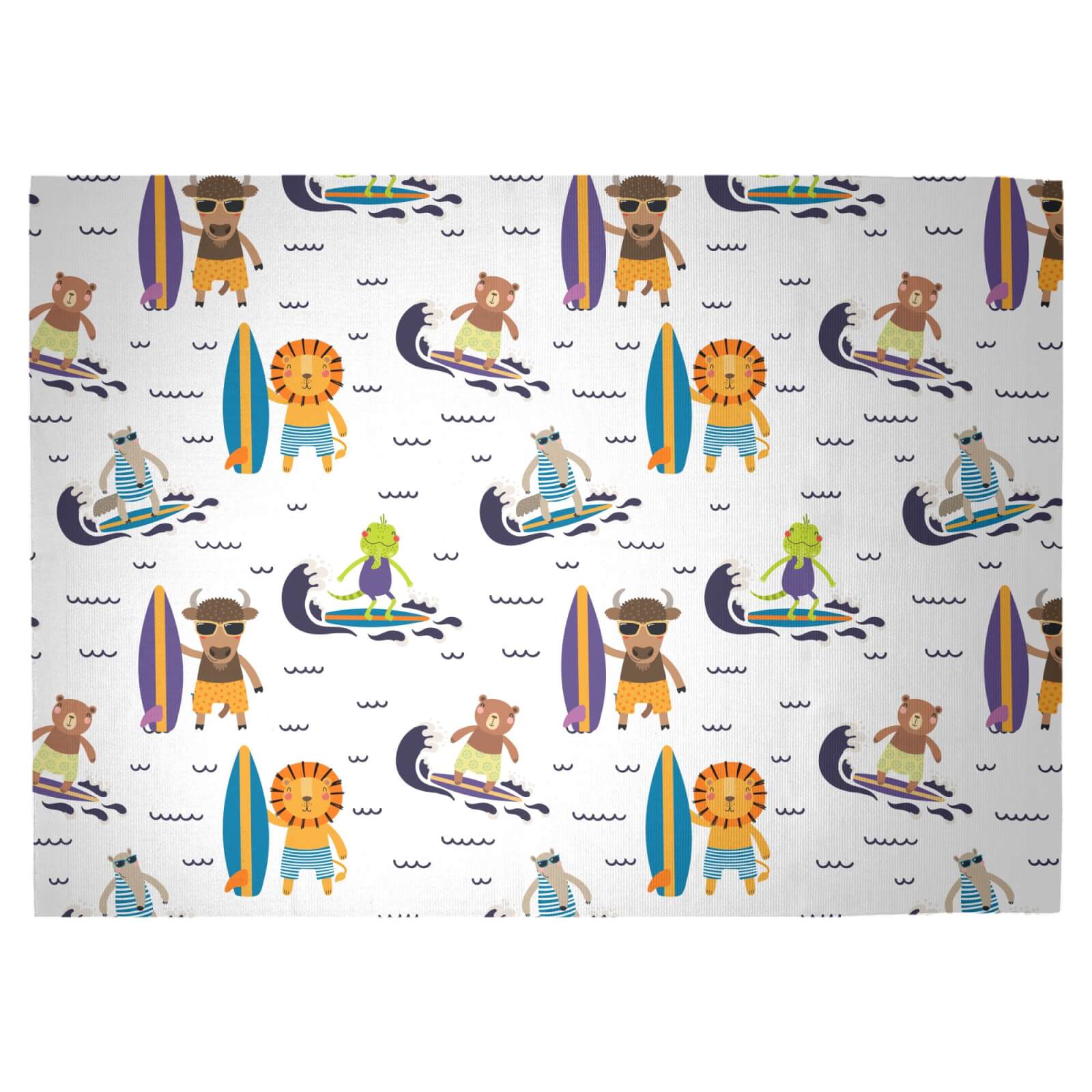 Surfing Crew Woven Rug - Large