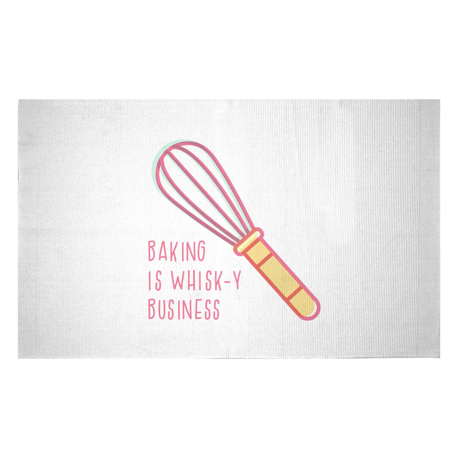 Baking Is Whisk-y Business Woven Rug - Small