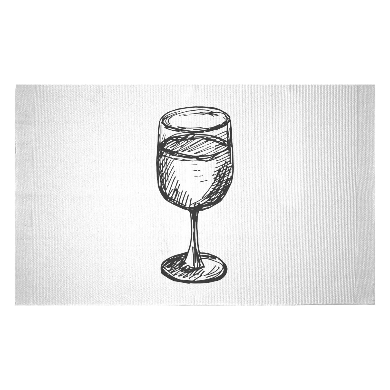 Wine Glass Woven Rug - Small