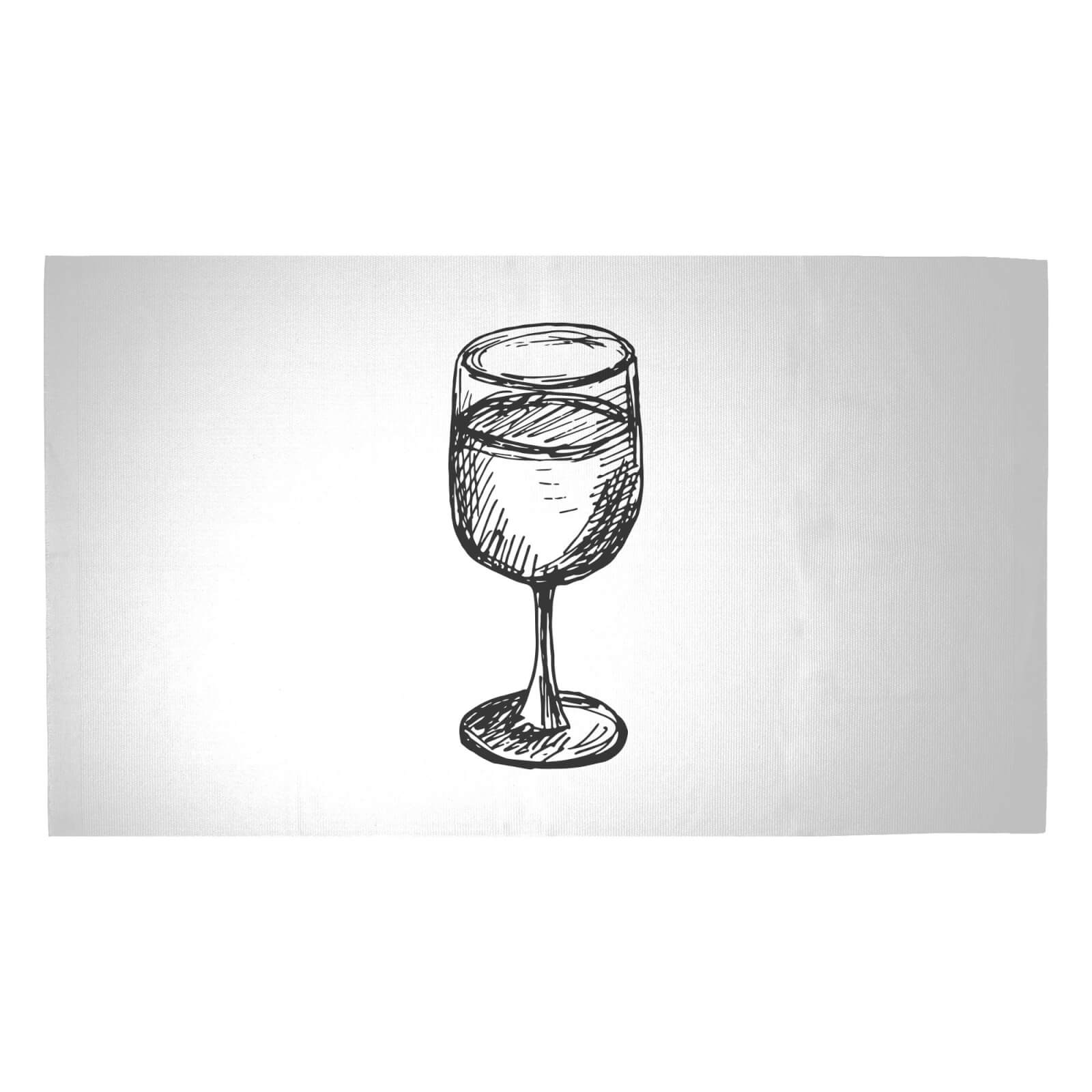 Wine Glass Woven Rug - Medium