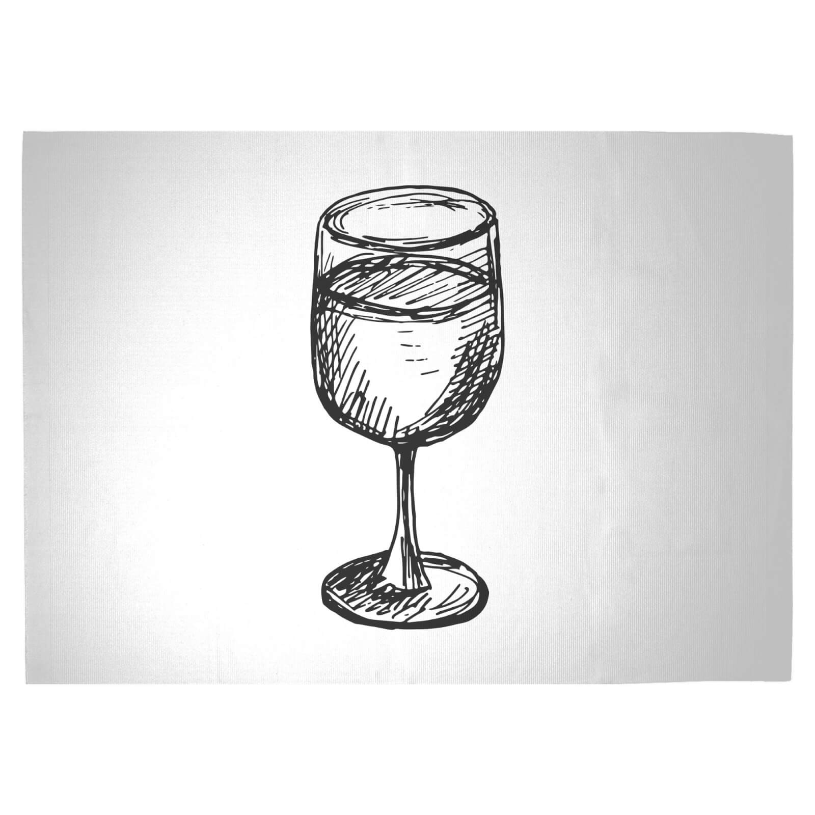 Wine Glass Woven Rug - Large