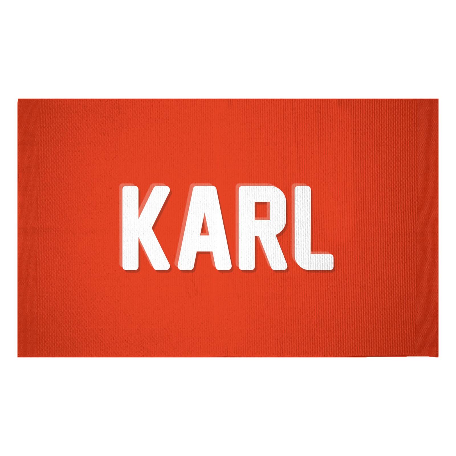 Embossed Karl Woven Rug - Small