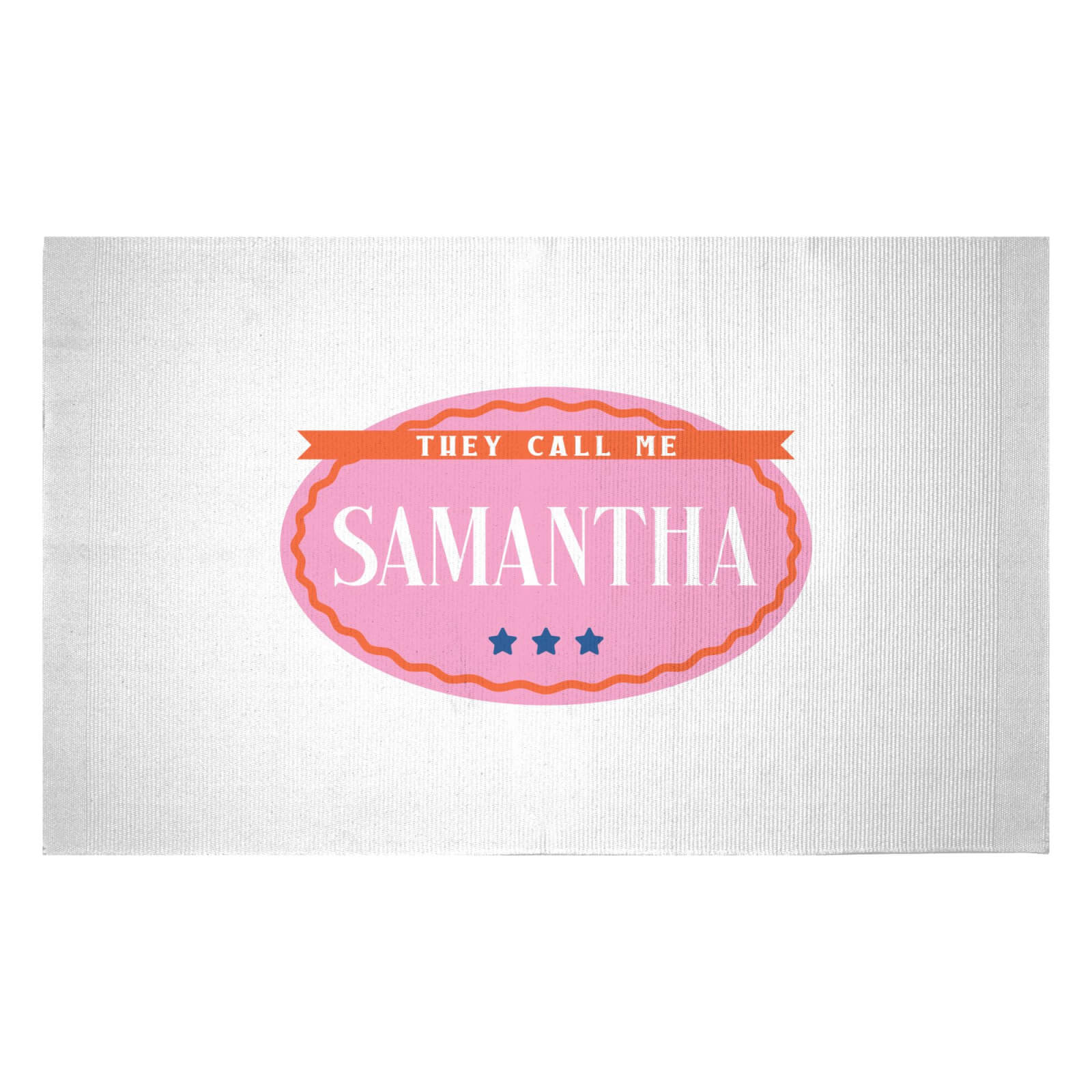 They Call Me Samantha Woven Rug - Small
