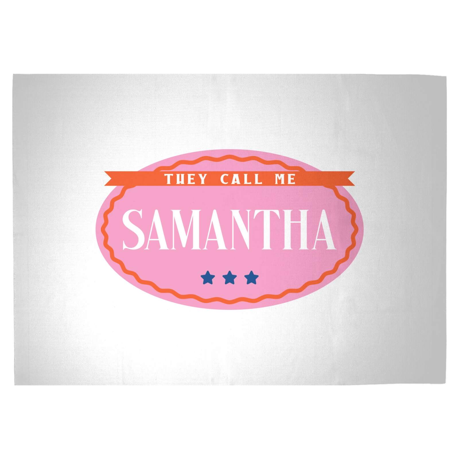They Call Me Samantha Woven Rug - Large