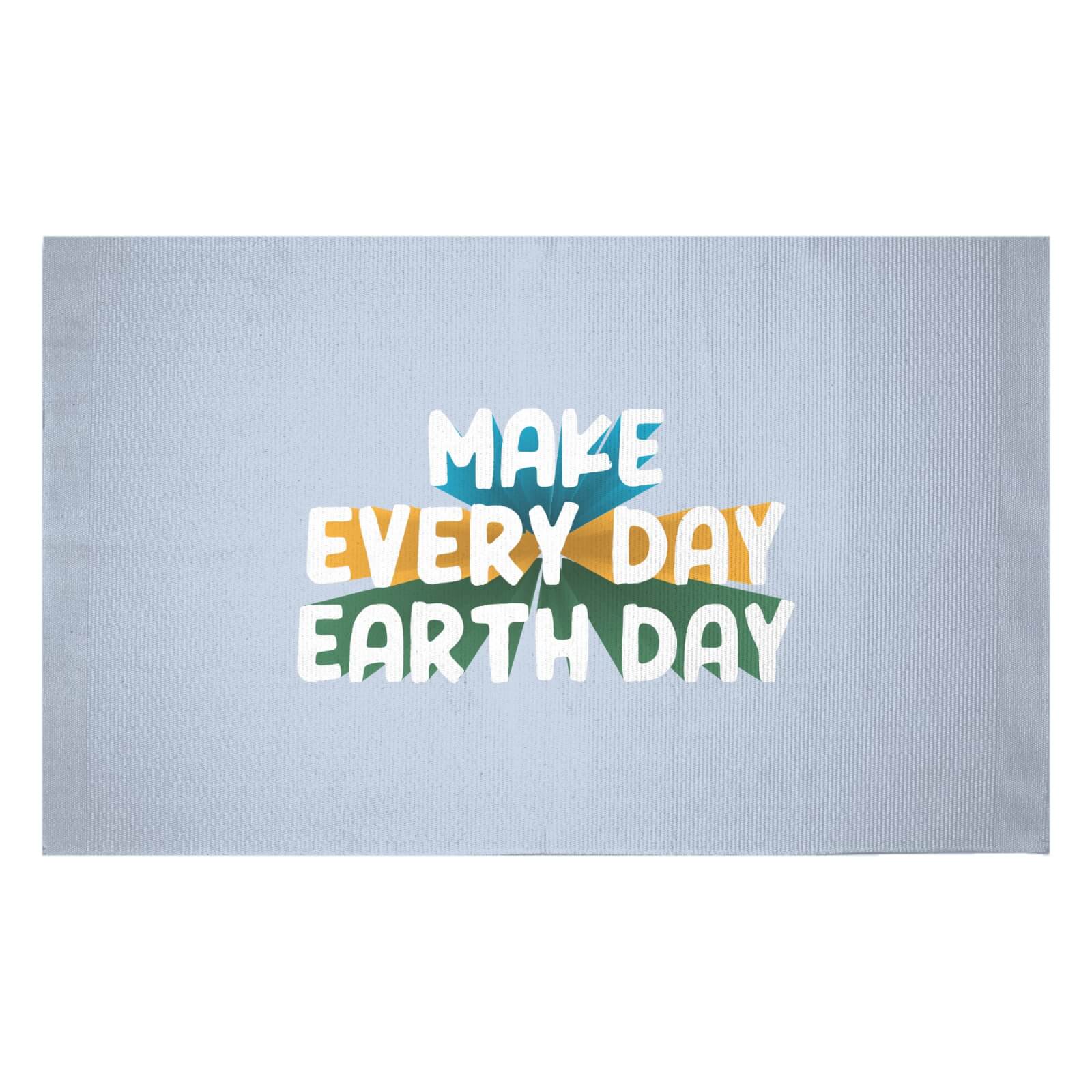 Make Every Day Earth Day Woven Rug - Small