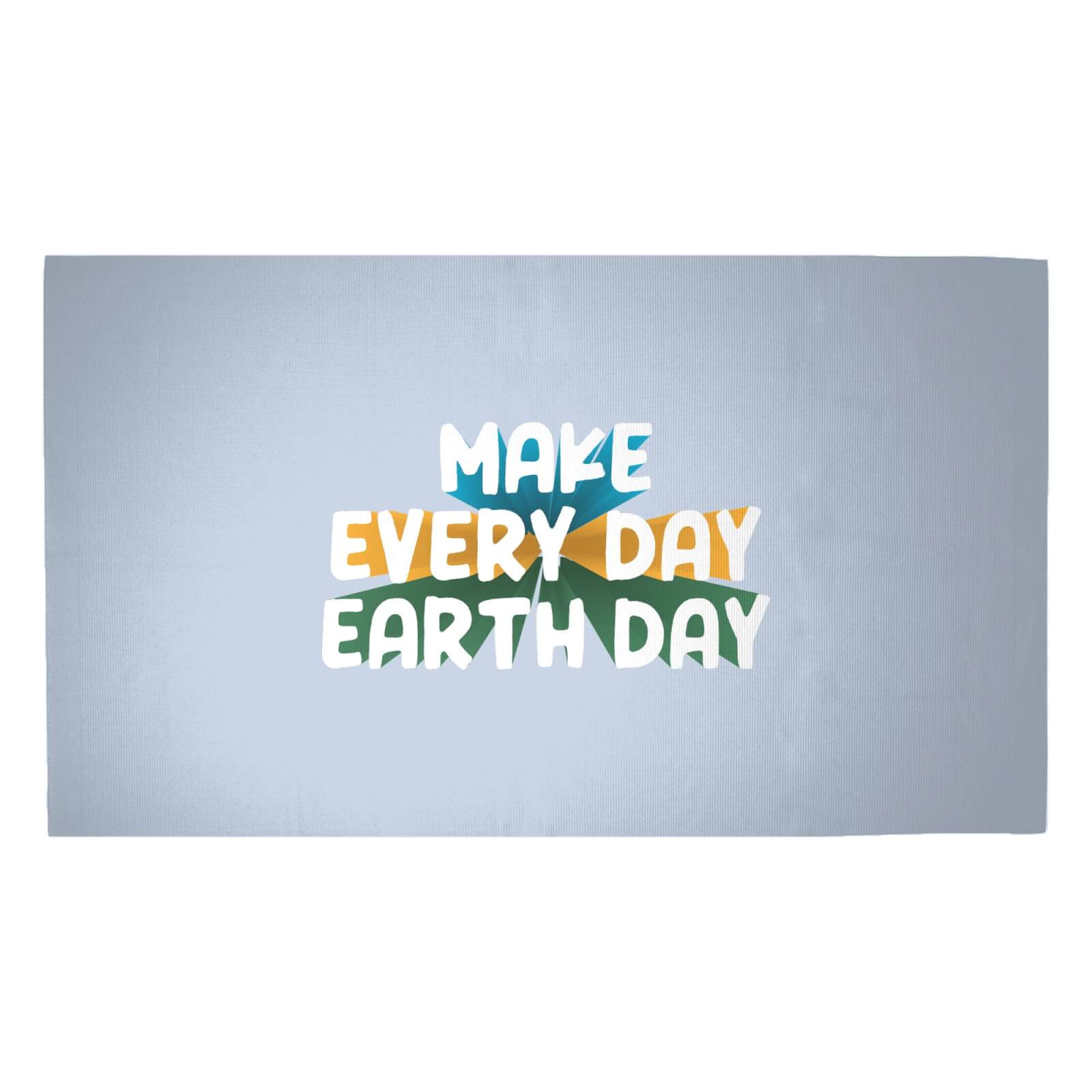 Make Every Day Earth Day Woven Rug - Medium