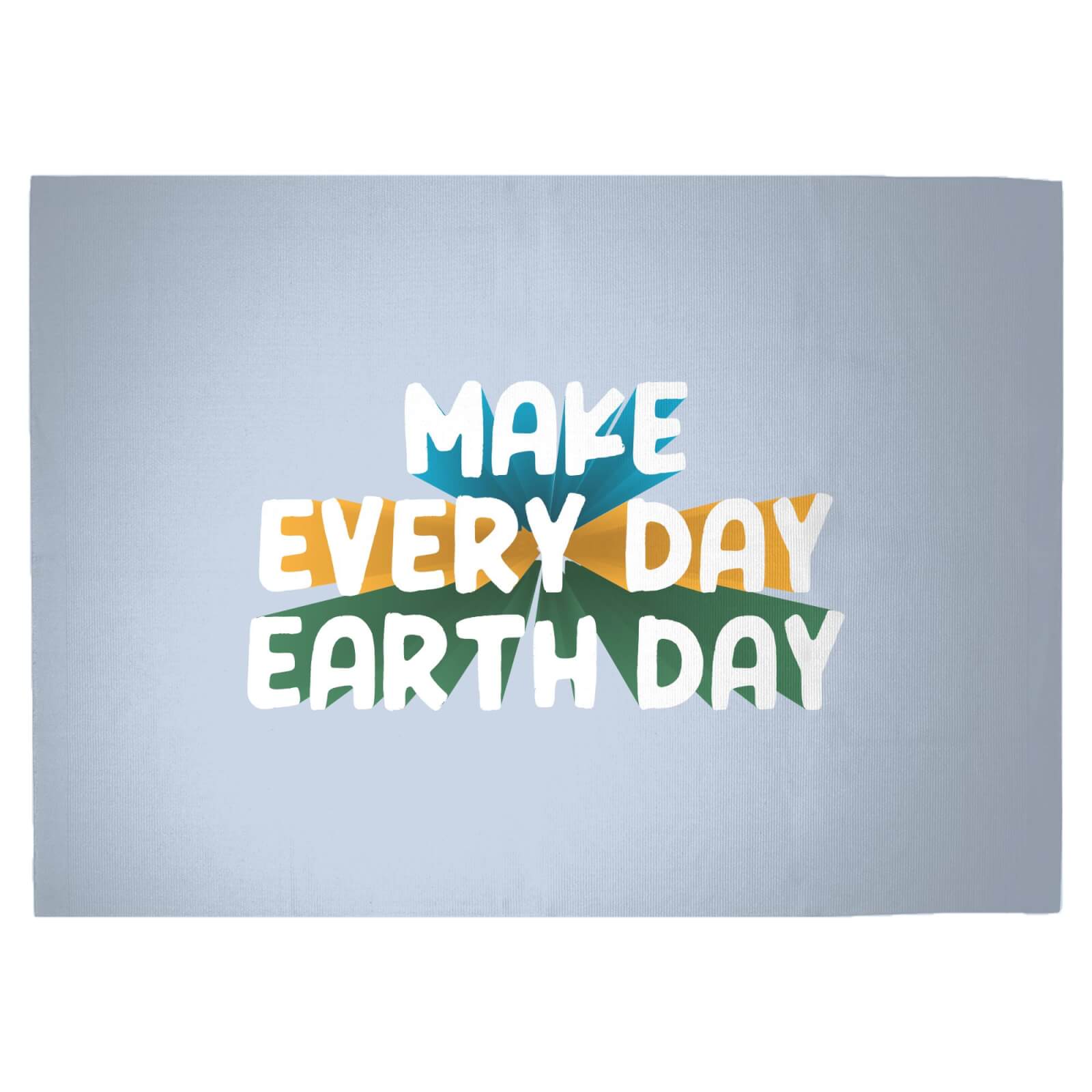 Make Every Day Earth Day Woven Rug - Large