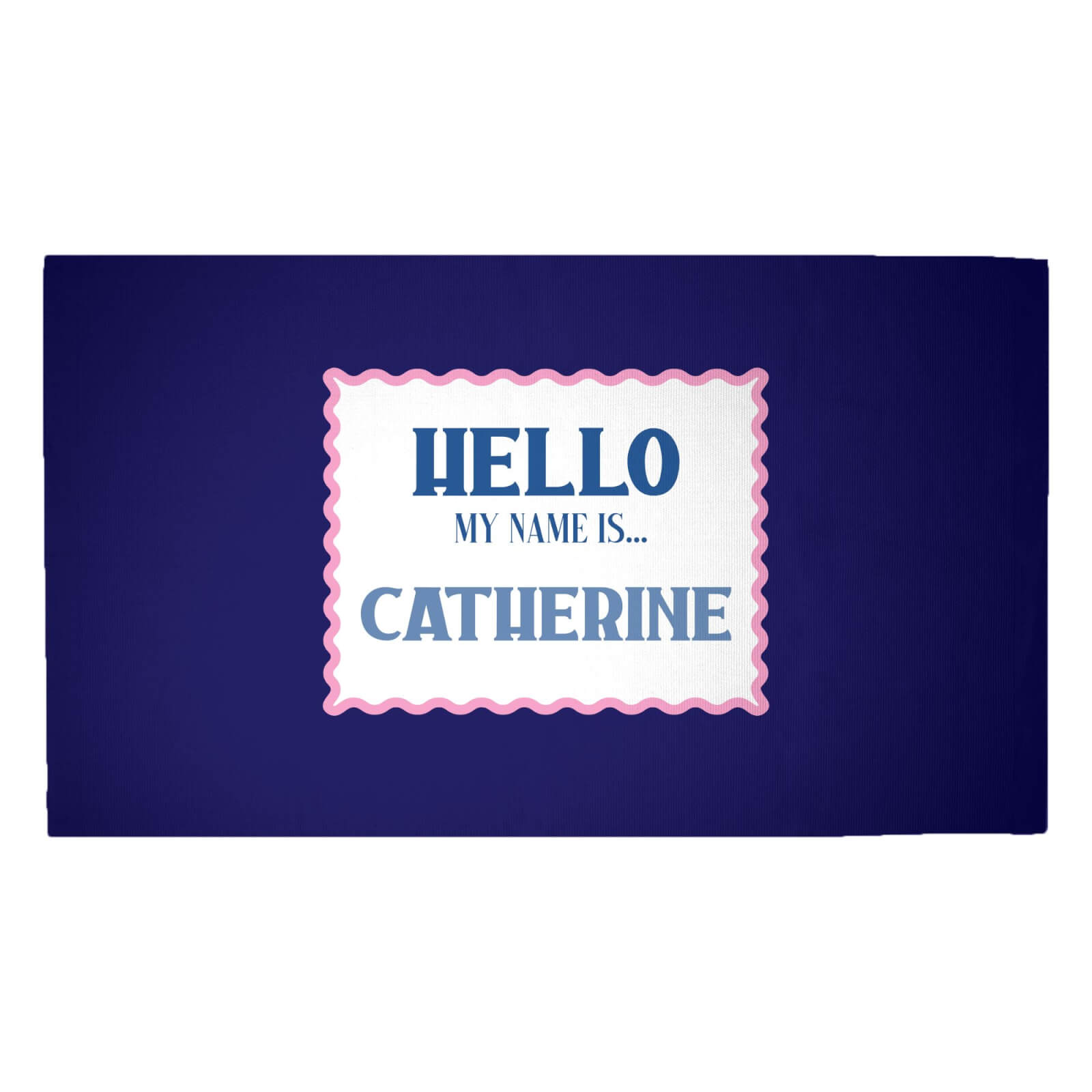 Hello My Name Is Catherine Woven Rug - Medium