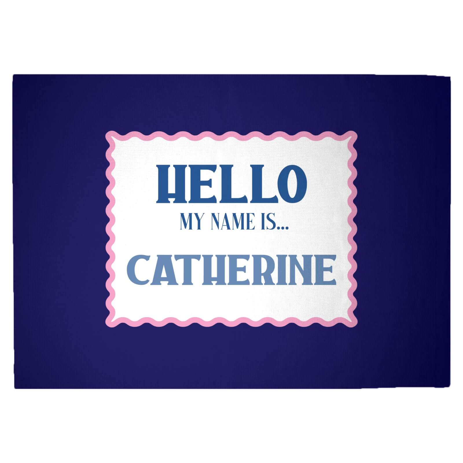 Hello My Name Is Catherine Woven Rug - Large