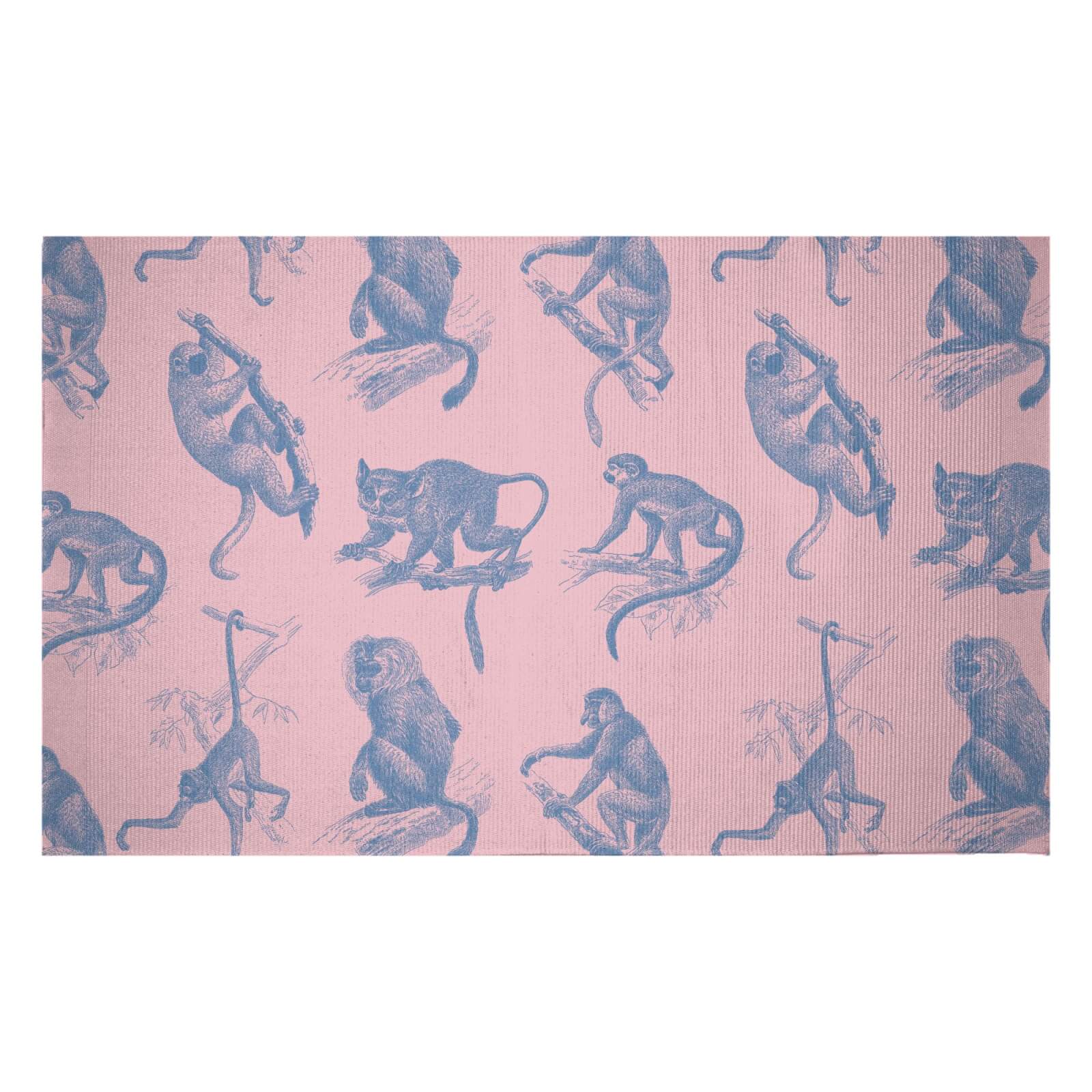 Monkeys Woven Rug - Small