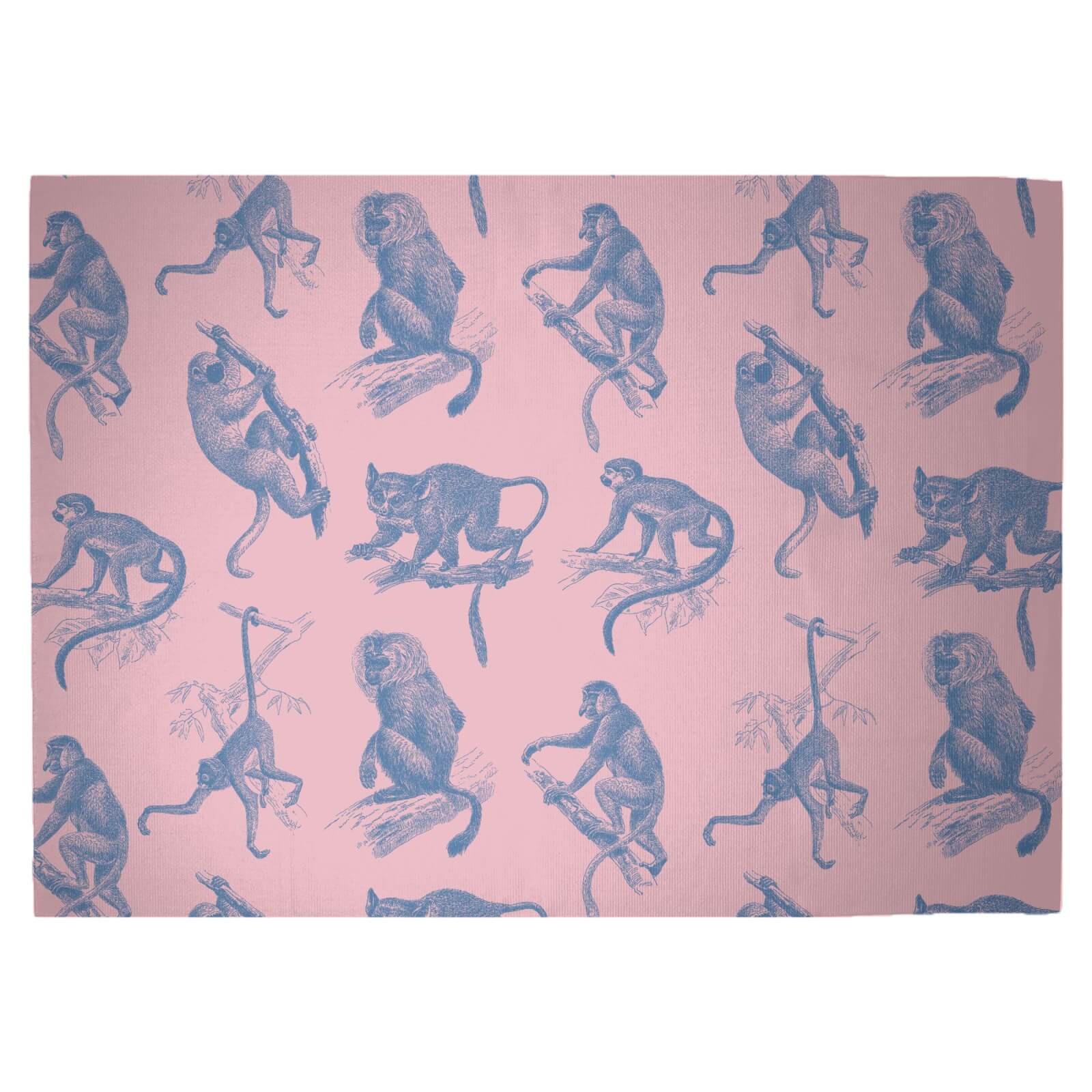 Monkeys Woven Rug - Large