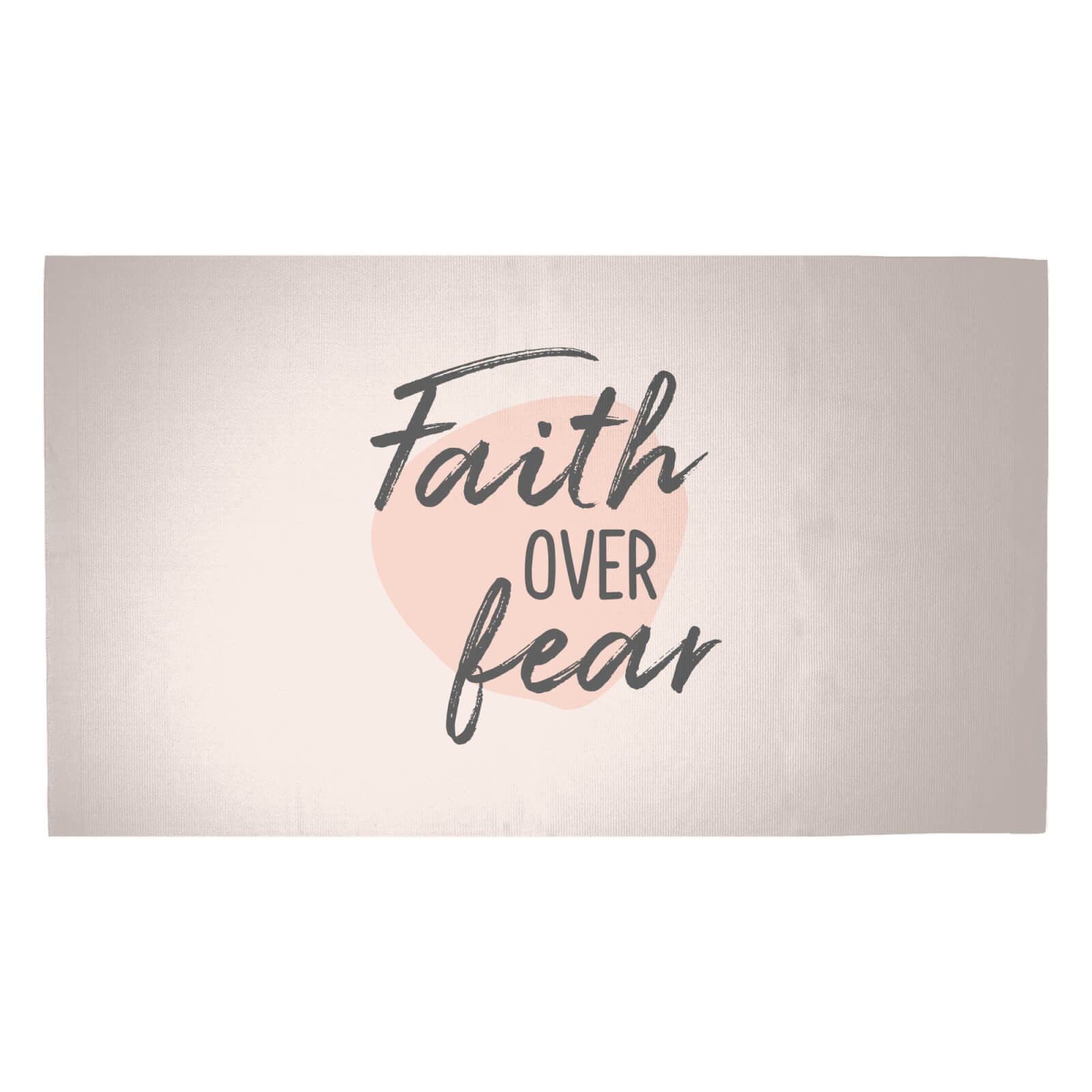 Faith Over Fear Woven Rug - Medium