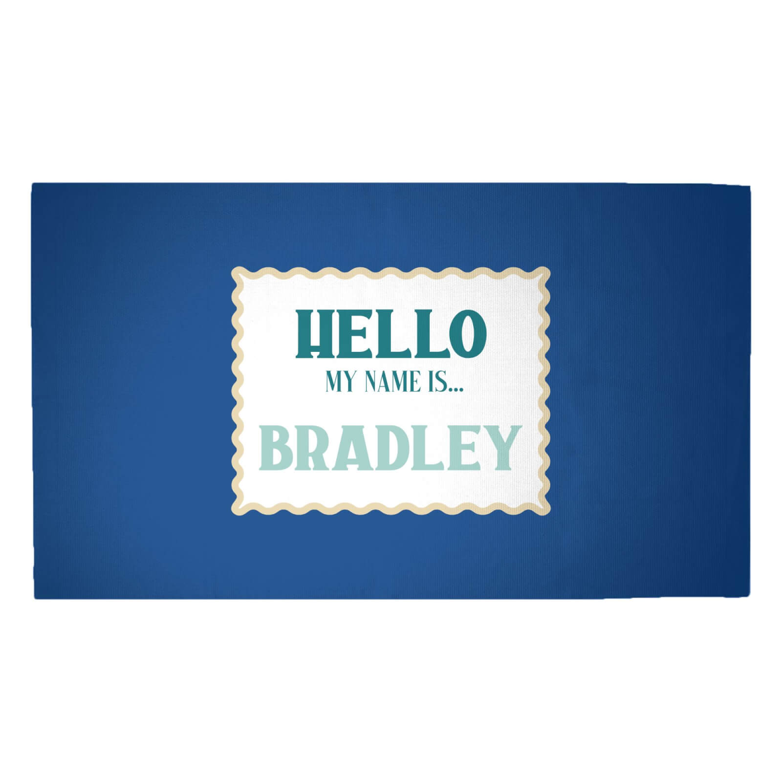 Hello, My Name Is Bradley Woven Rug - Medium