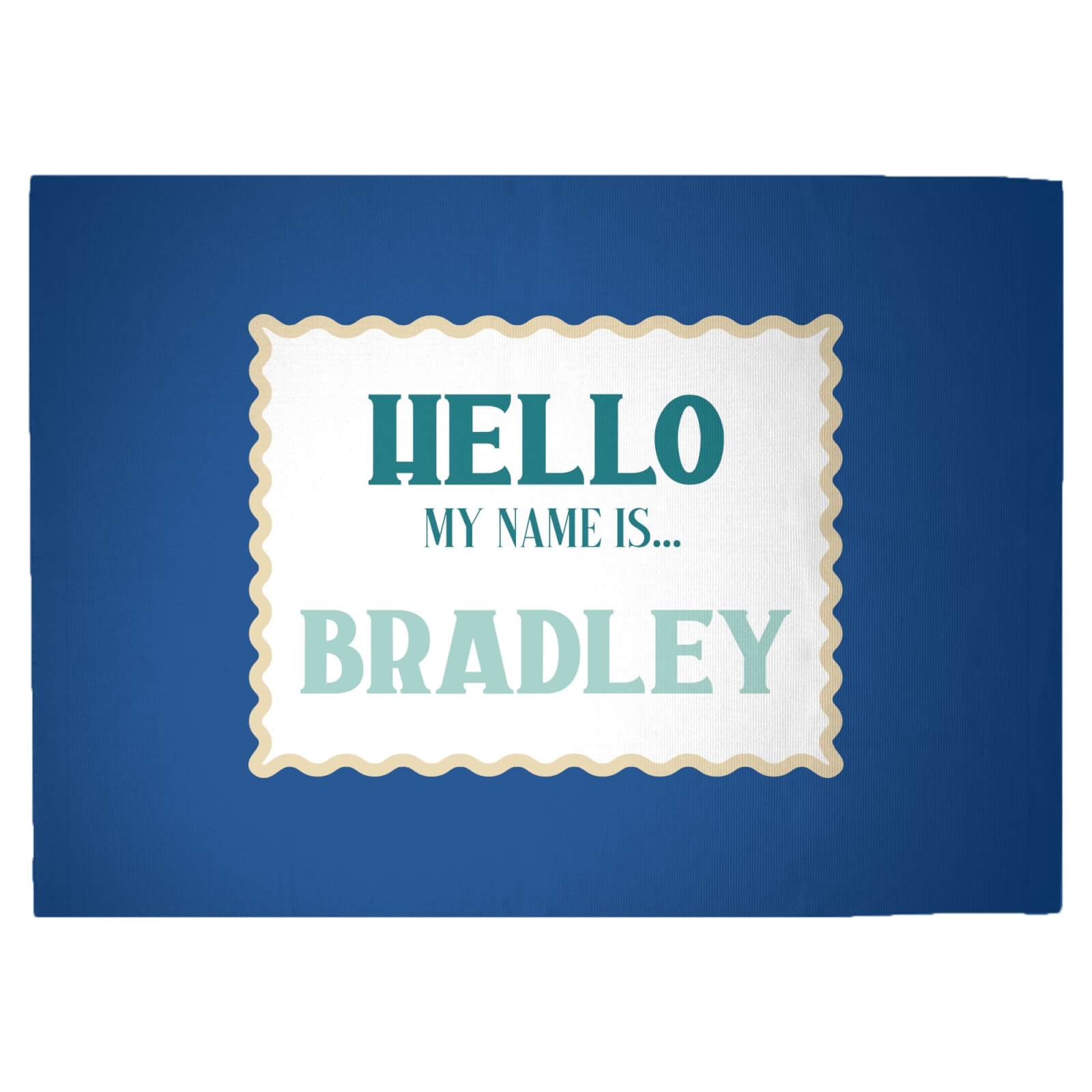 Hello, My Name Is Bradley Woven Rug - Large