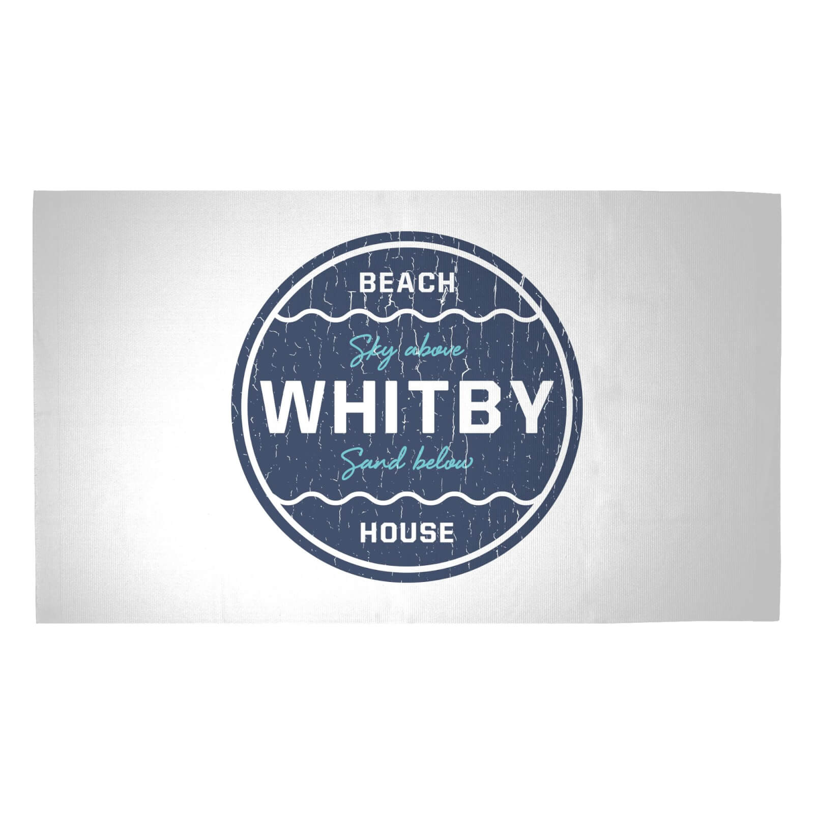 Whitby Beach Badge Woven Rug - Medium