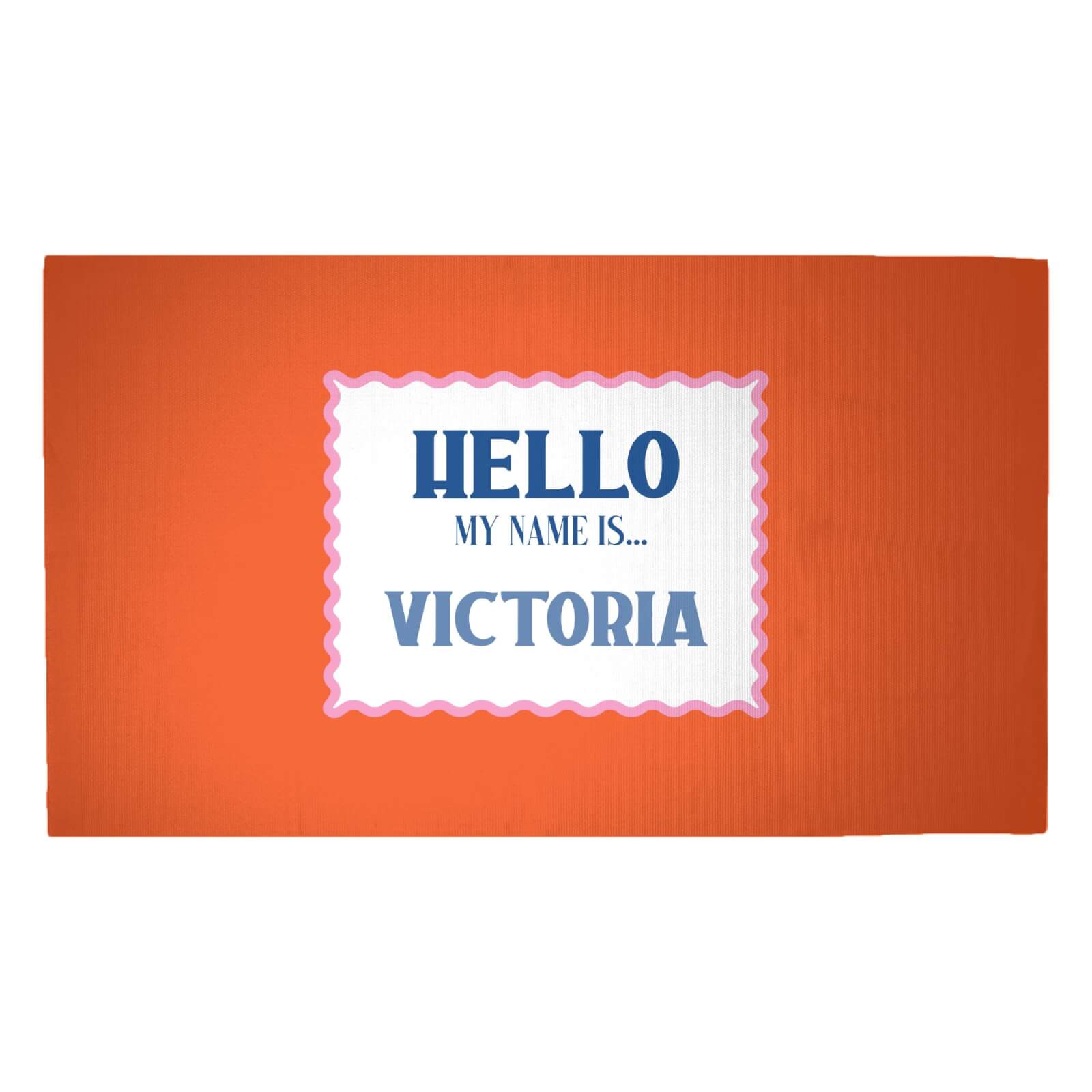 Hello, My Name Is Victoria Woven Rug - Medium