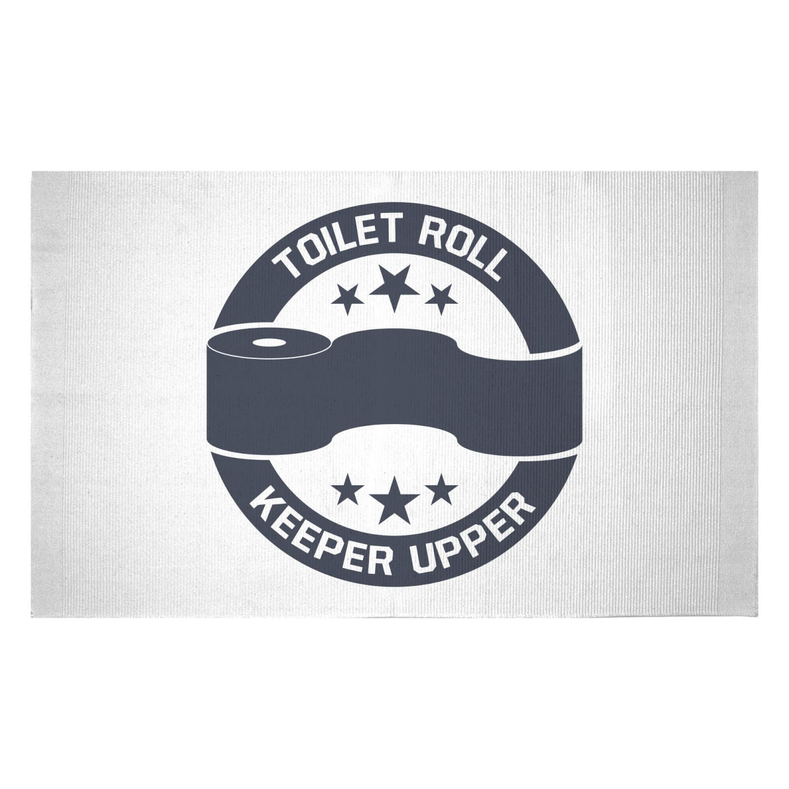 Toilet Roll Keeper Upper Woven Rug - Small