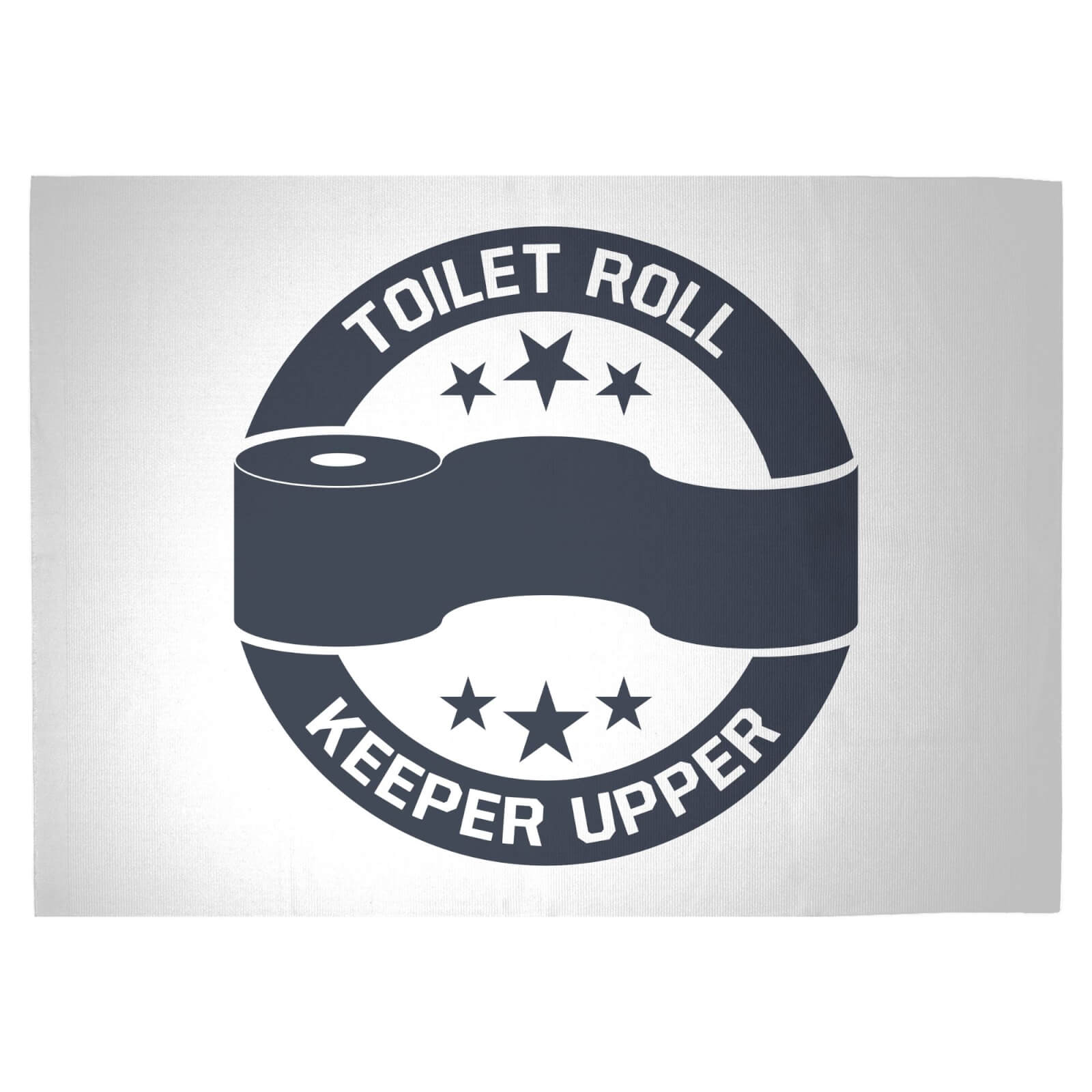 Toilet Roll Keeper Upper Woven Rug - Large