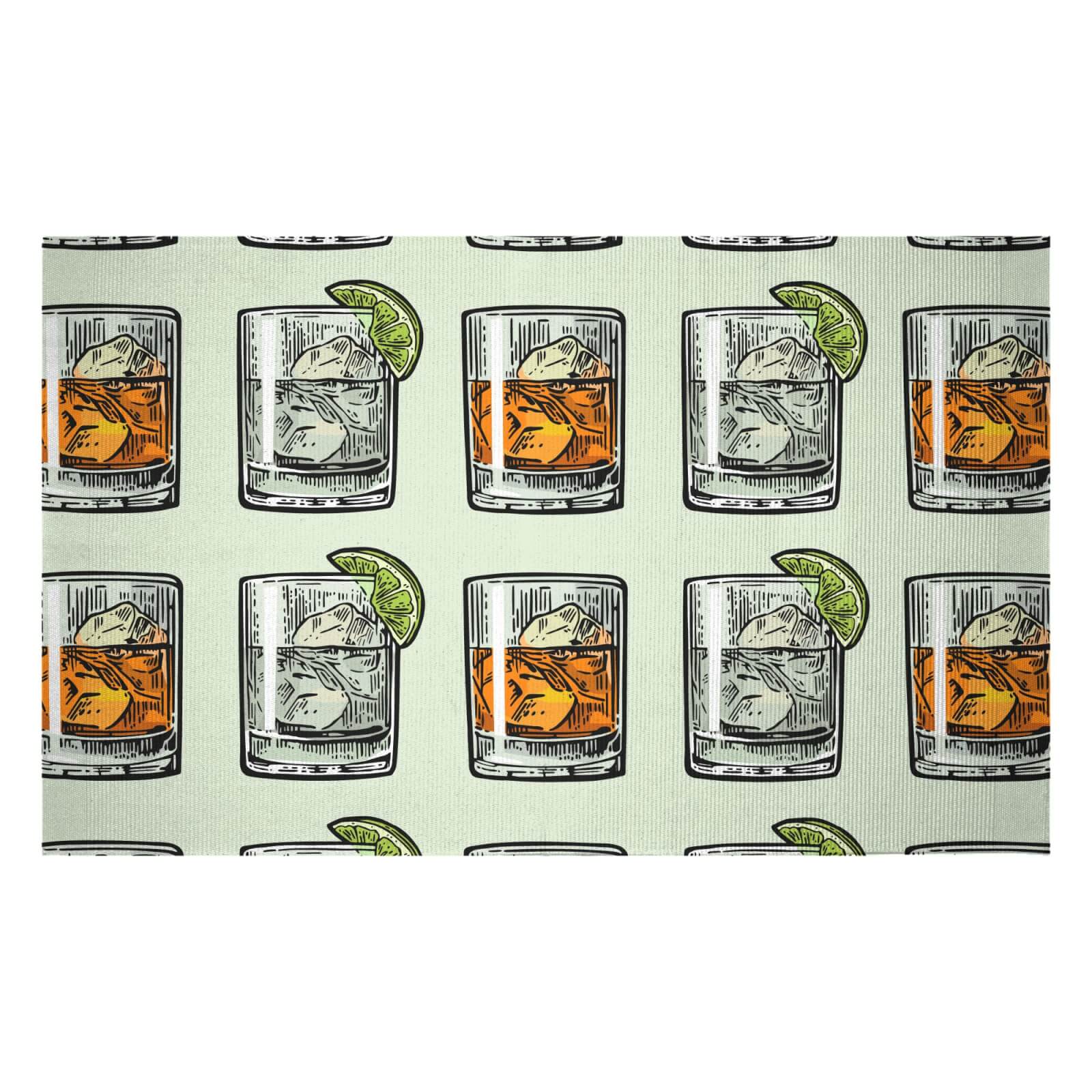 Whisky And Vodka Woven Rug - Small